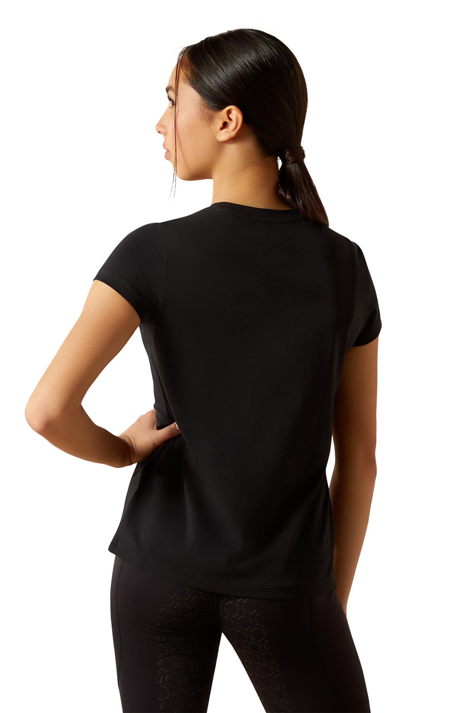 Ariat Ritzy Logo kort&auml;rmad skjorta f&ouml;r barn