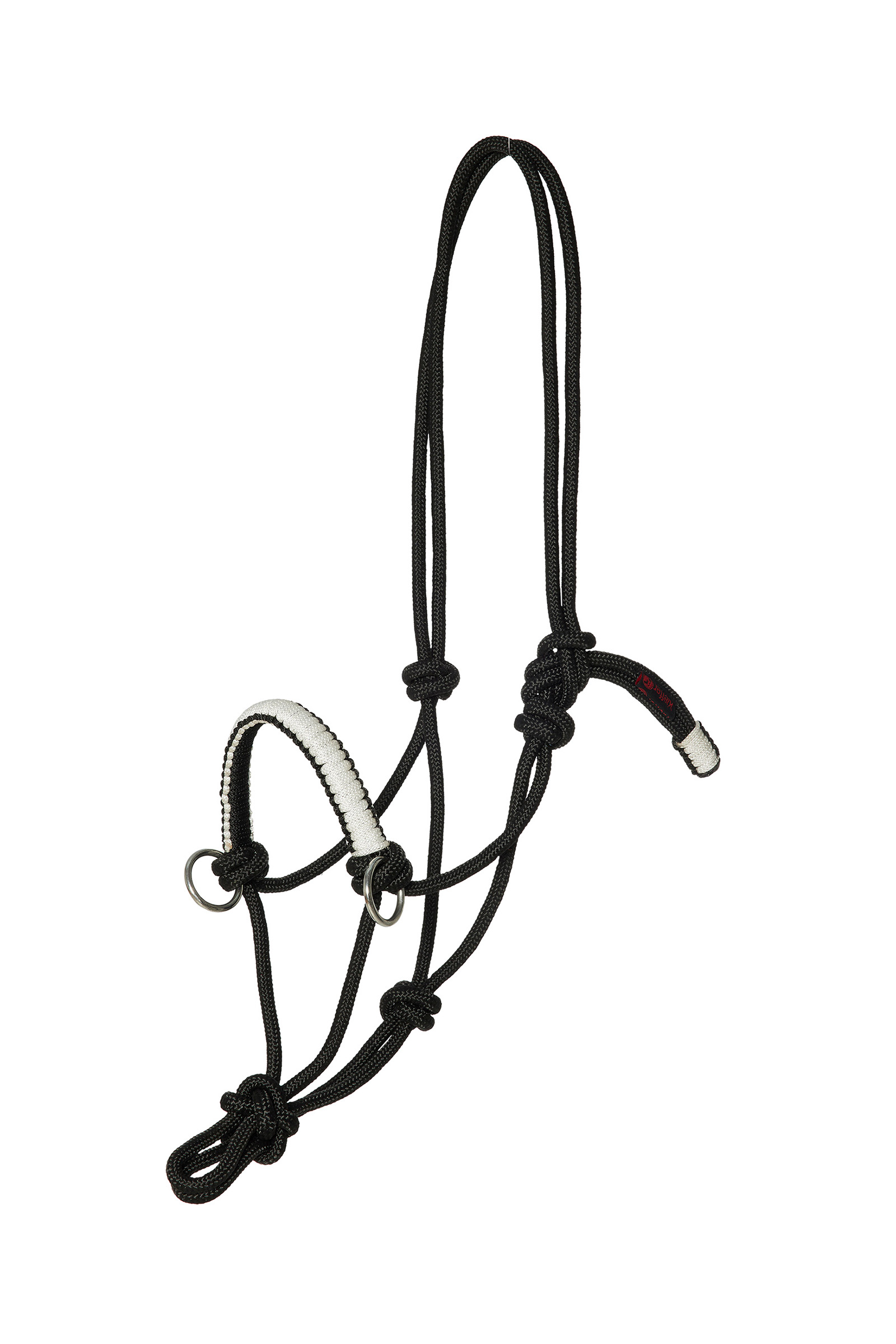 Black/Silver/White Kieffer Ruby Rope Halter