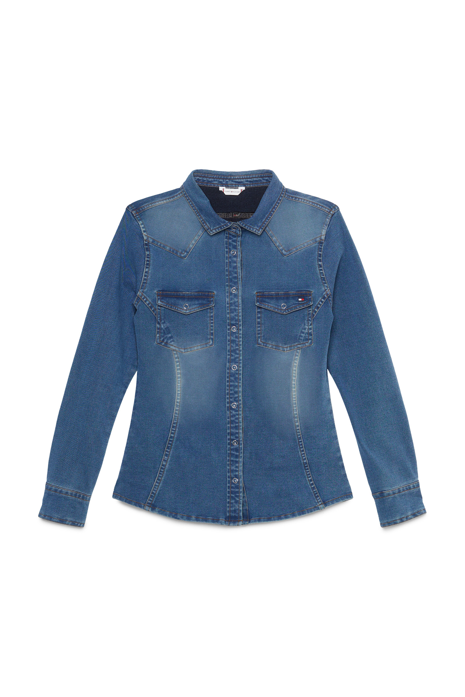 Tommy Hilfiger Equestrian Woodside Stretch Denim skjorta