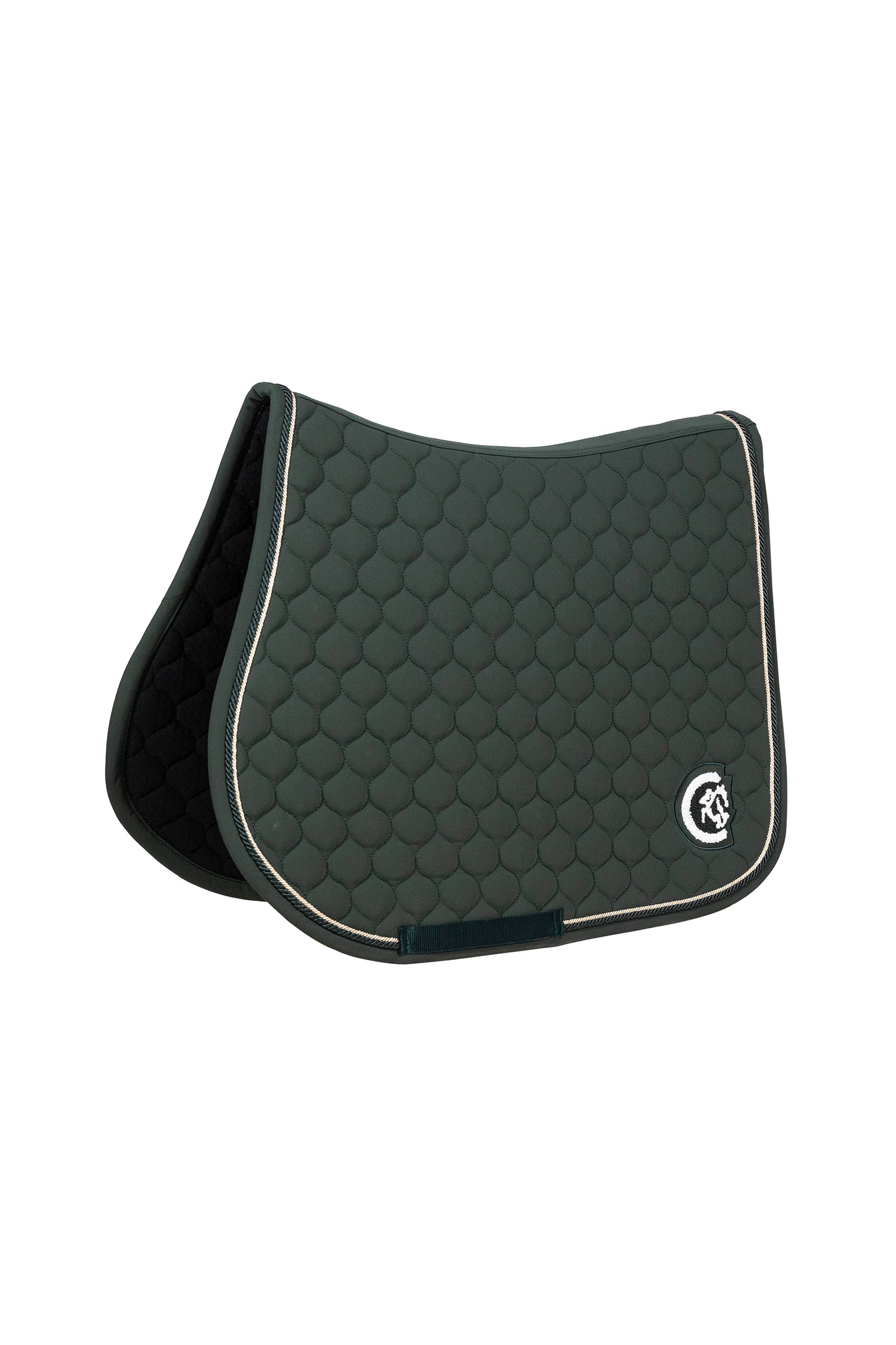 pine green Kentucky Horsewear hoppschabrak onion quilt med 3D-logo