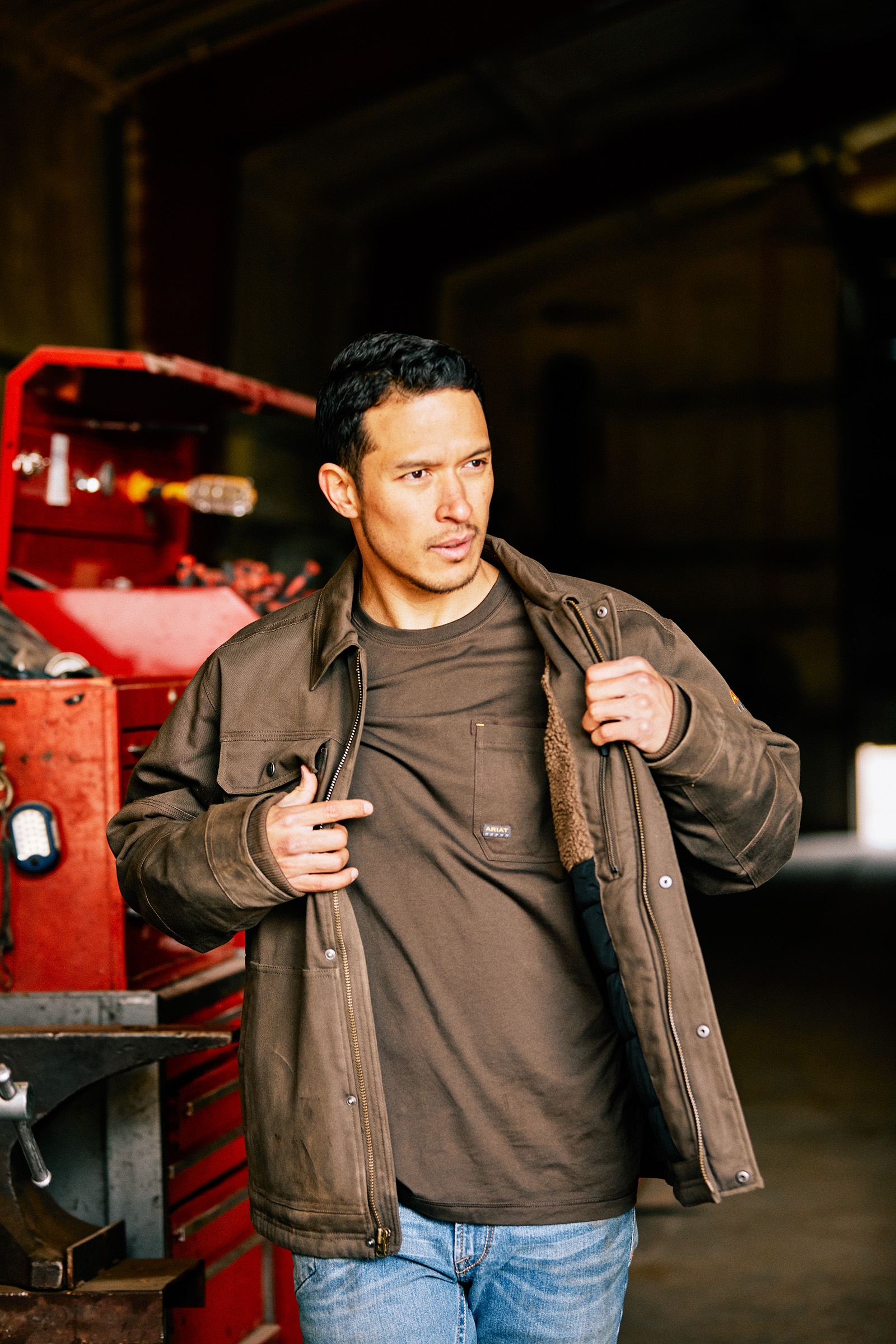 Ariat Rebar DuraCanvas Sherpa fodrad jacka herr