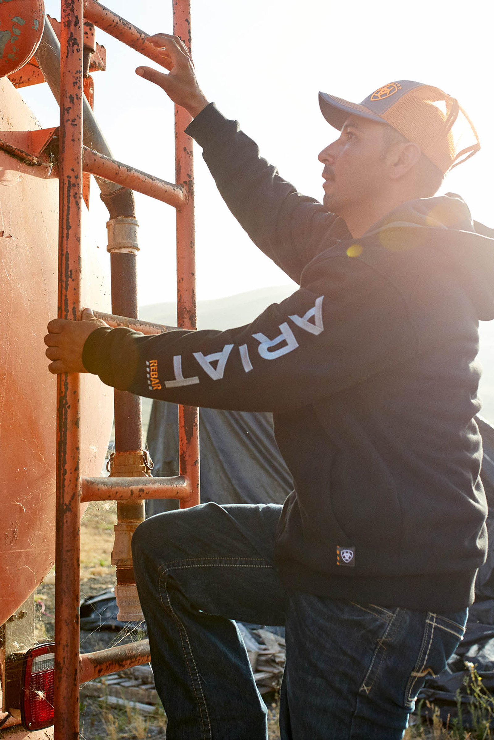 Ariat Rebar All-Weather Full Zip Huva f&ouml;r m&auml;n