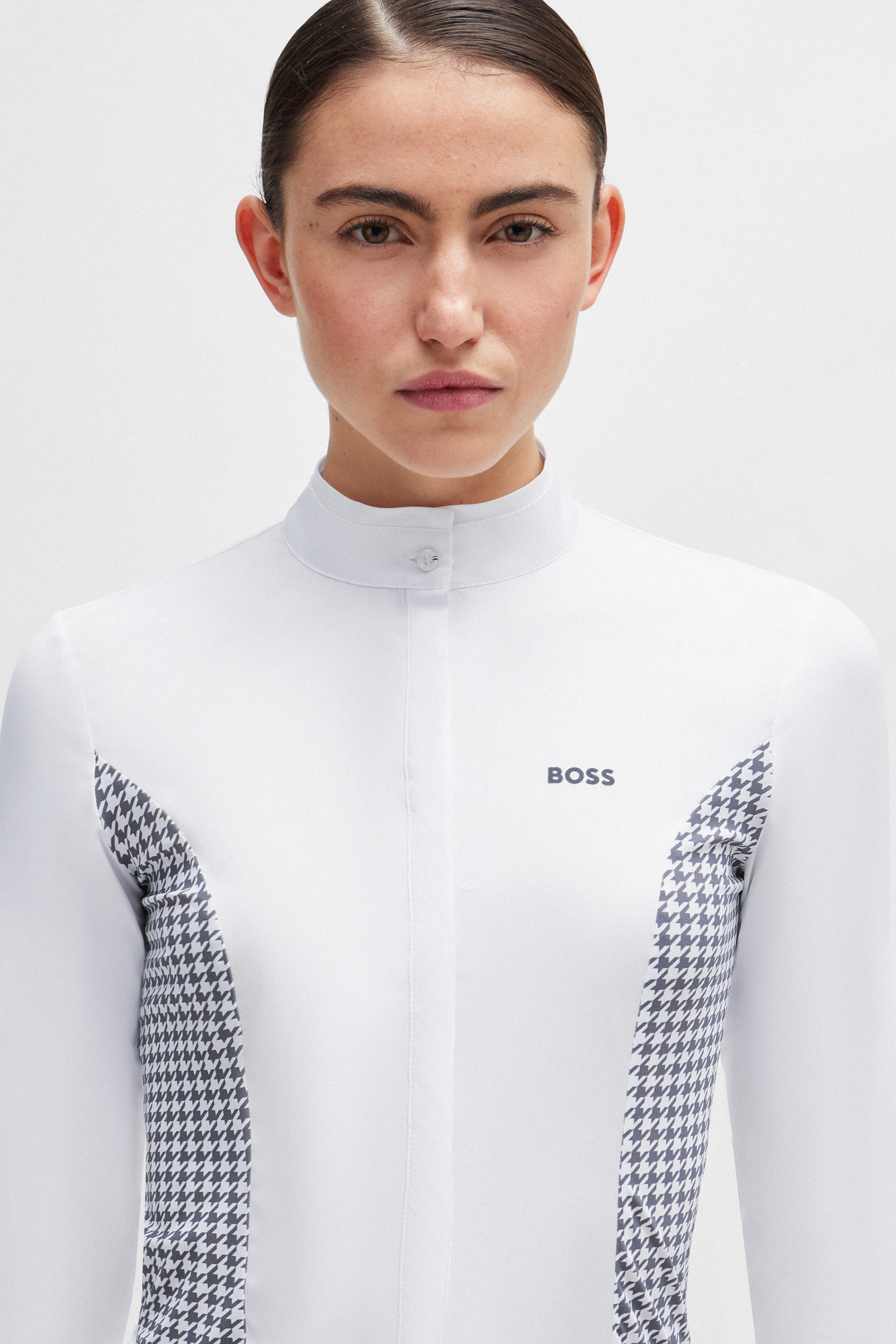 Boss Emma showblus Houndstooth
