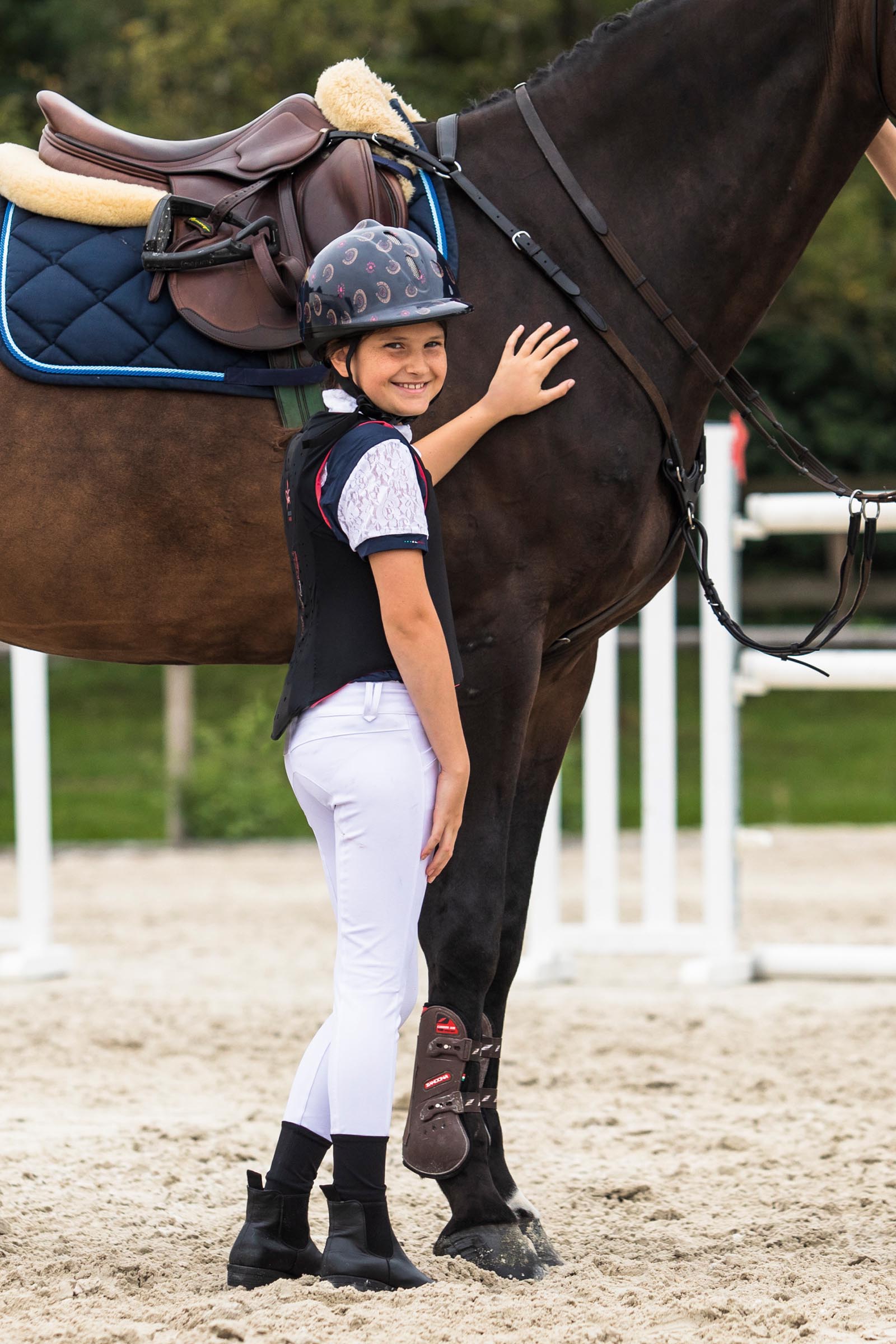 Komperdell ballistisk v&auml;st f&ouml;r barn med ryggskydd