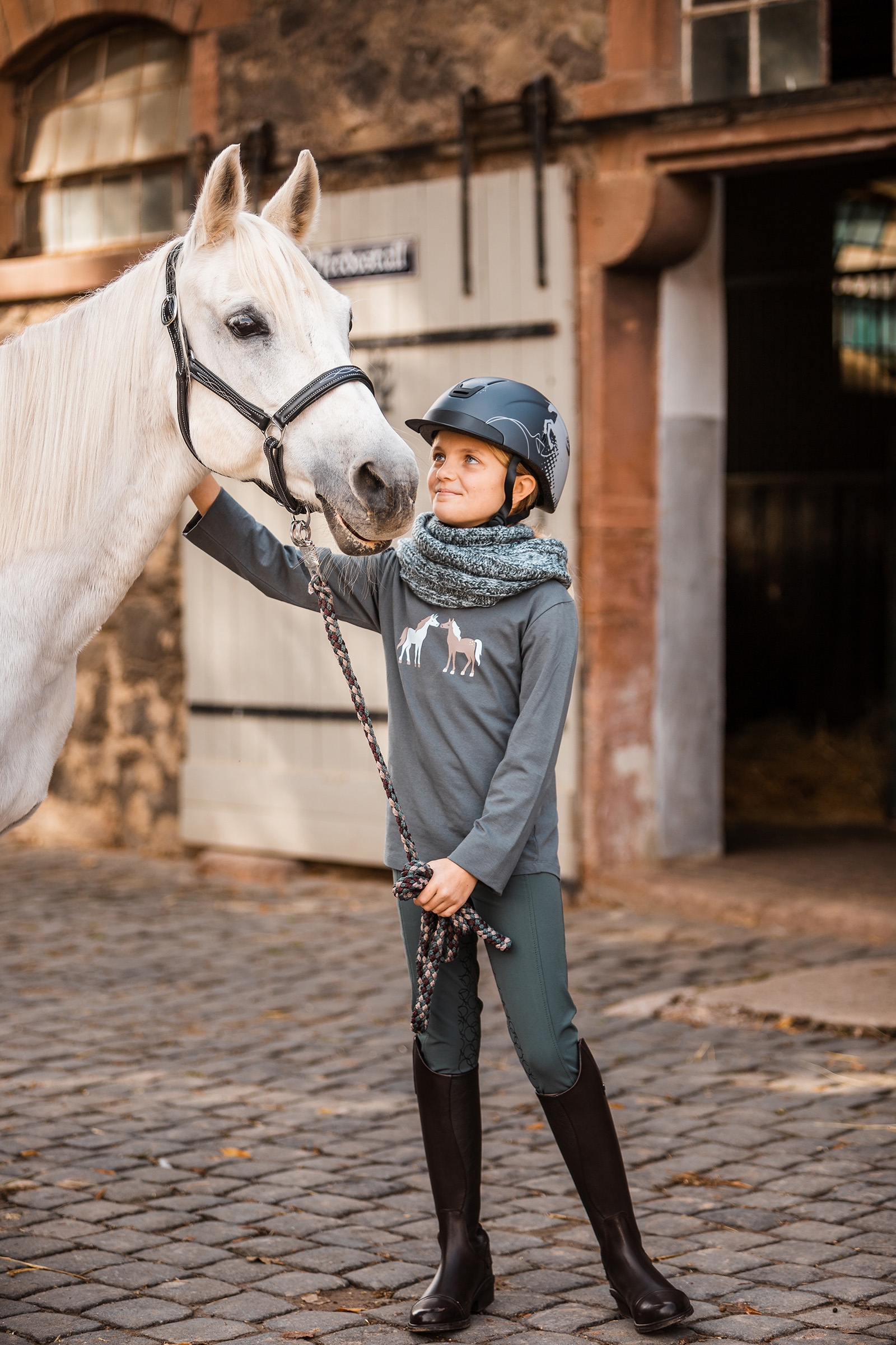 Horze Leighton Teens stickad loopscarf