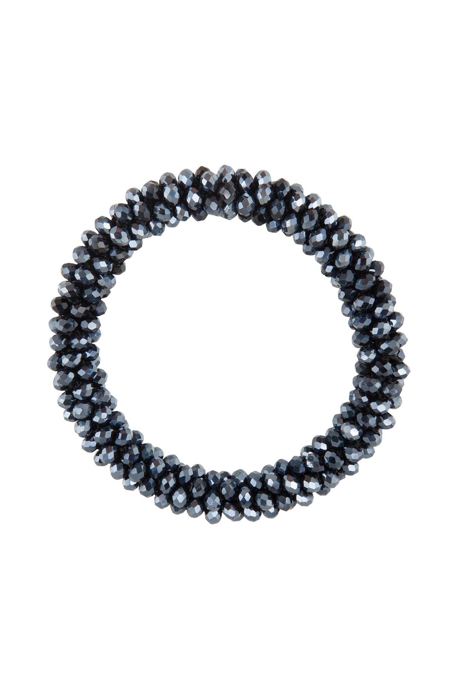 Navy BR Kiki scrunchie med kristalldetaljer