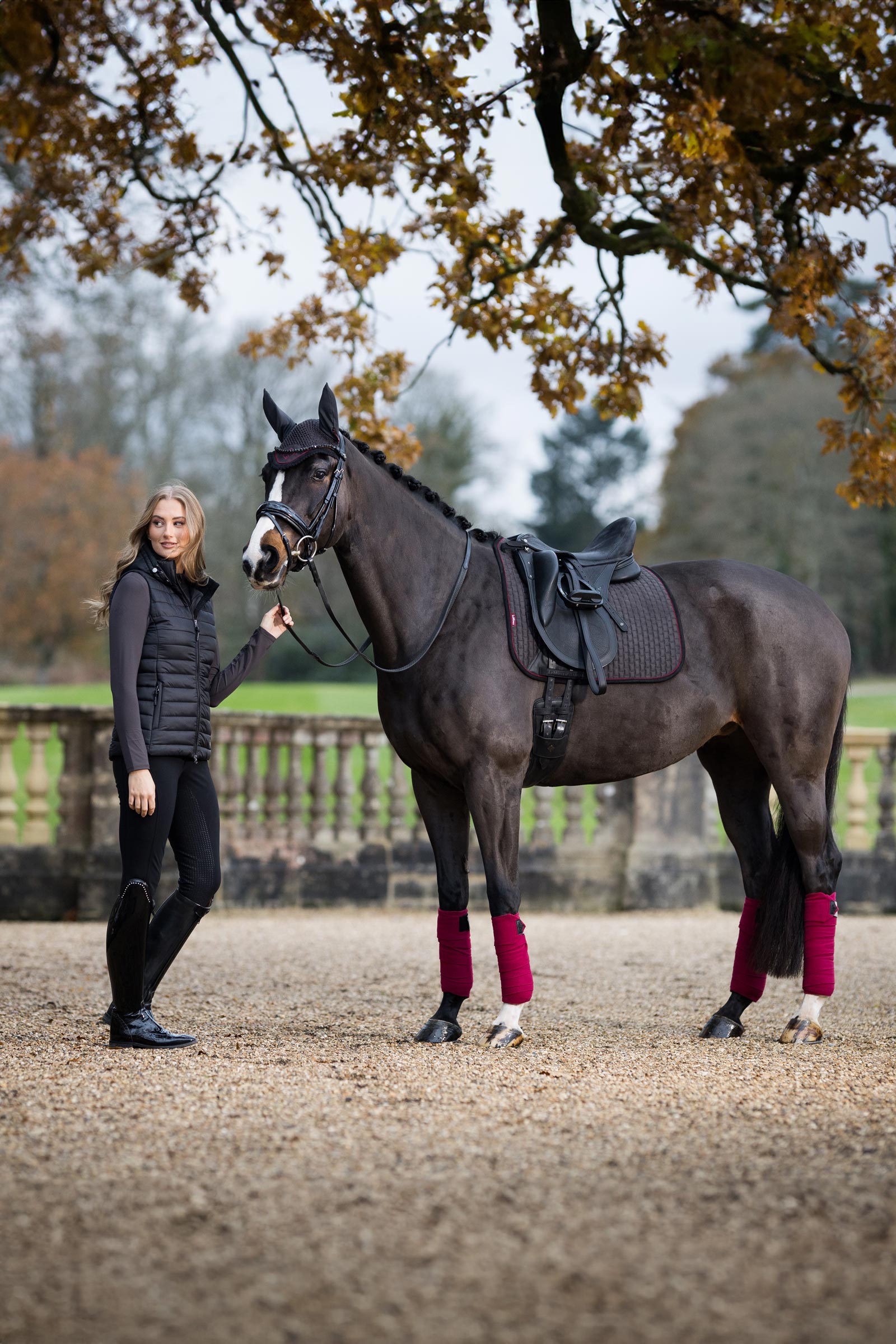 LeMieux Suede Square Dressyrschabrak