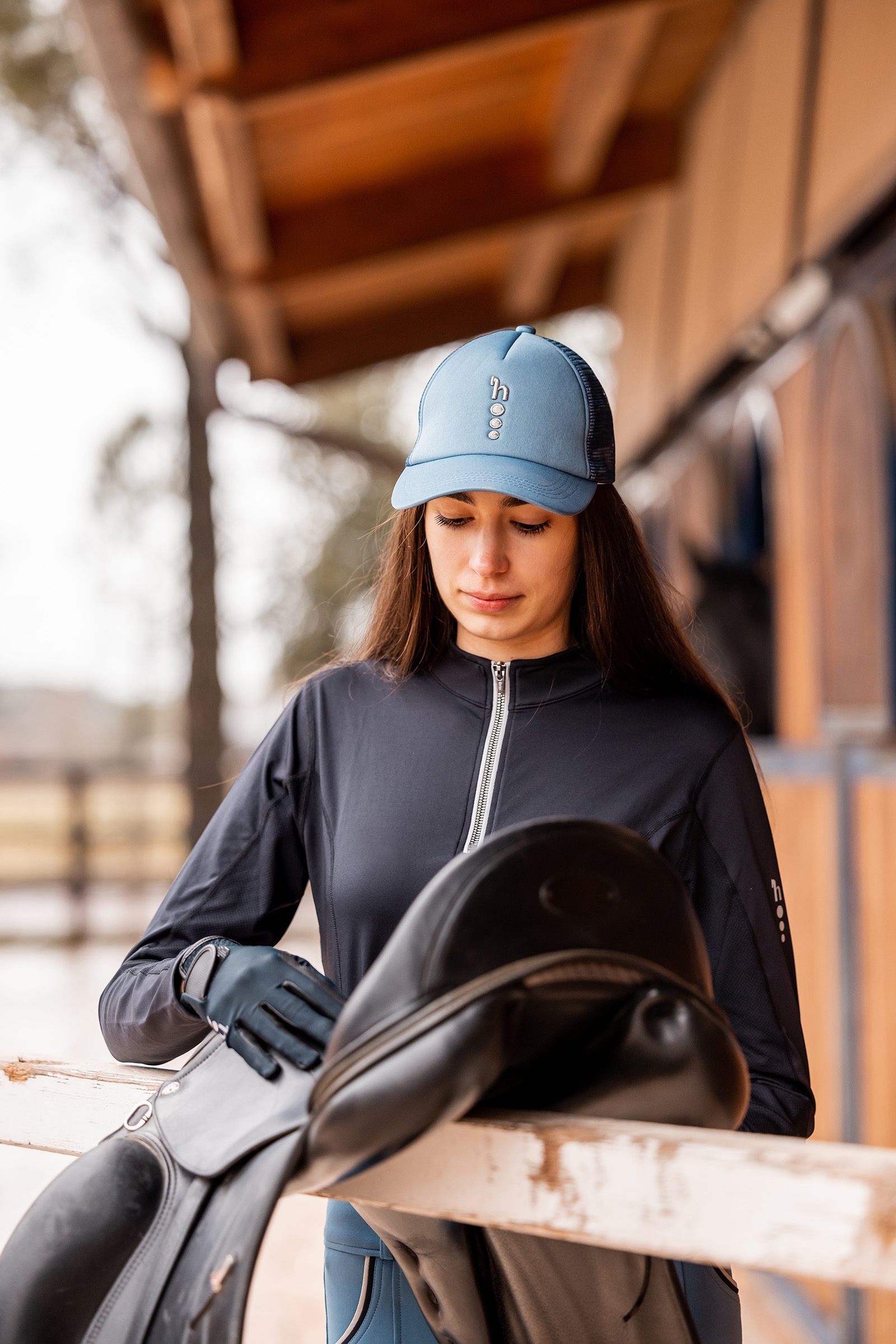 Horze Romy keps unisex med mesh