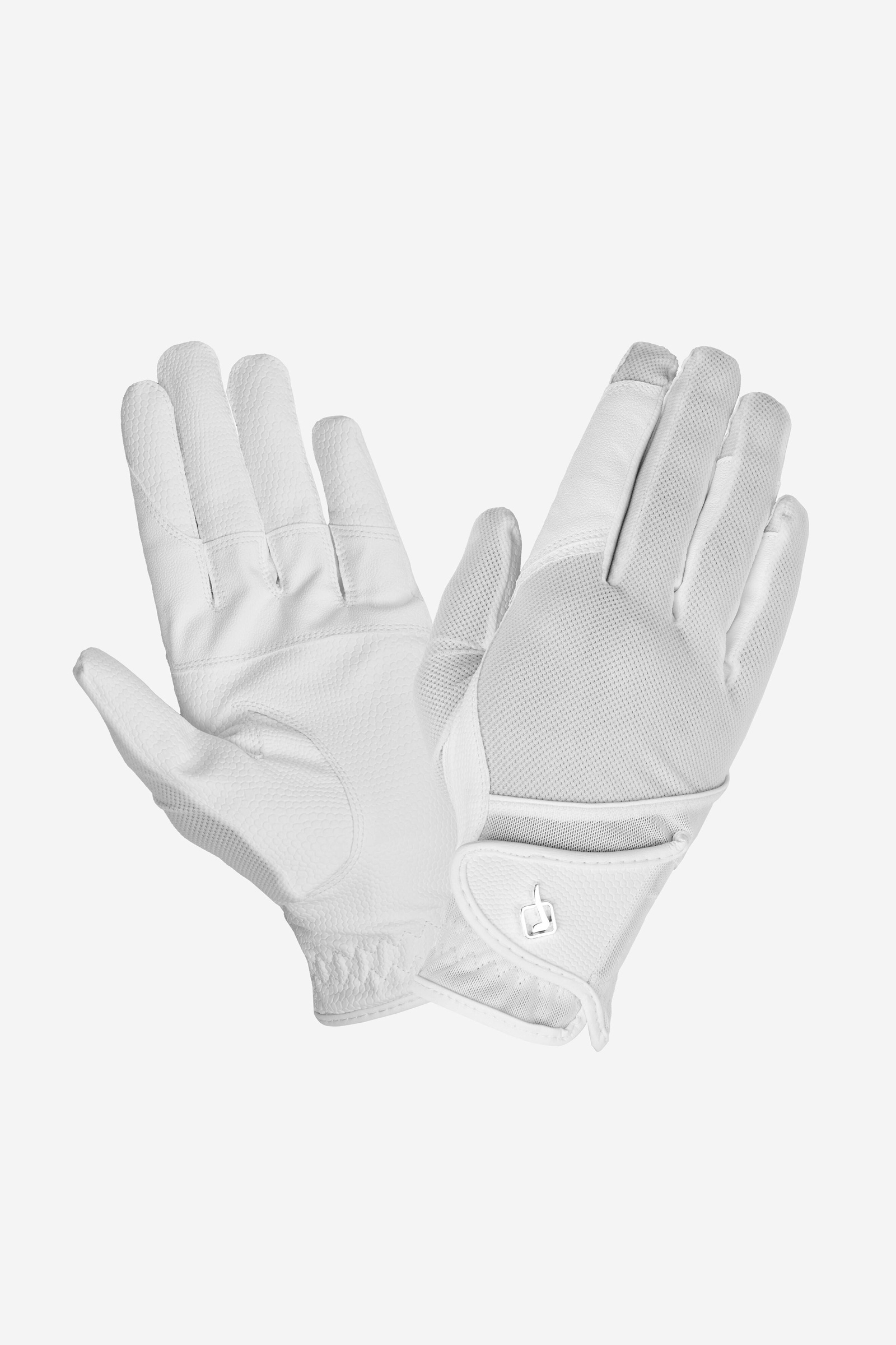White LeMieux Pro Mesh ridhandskar