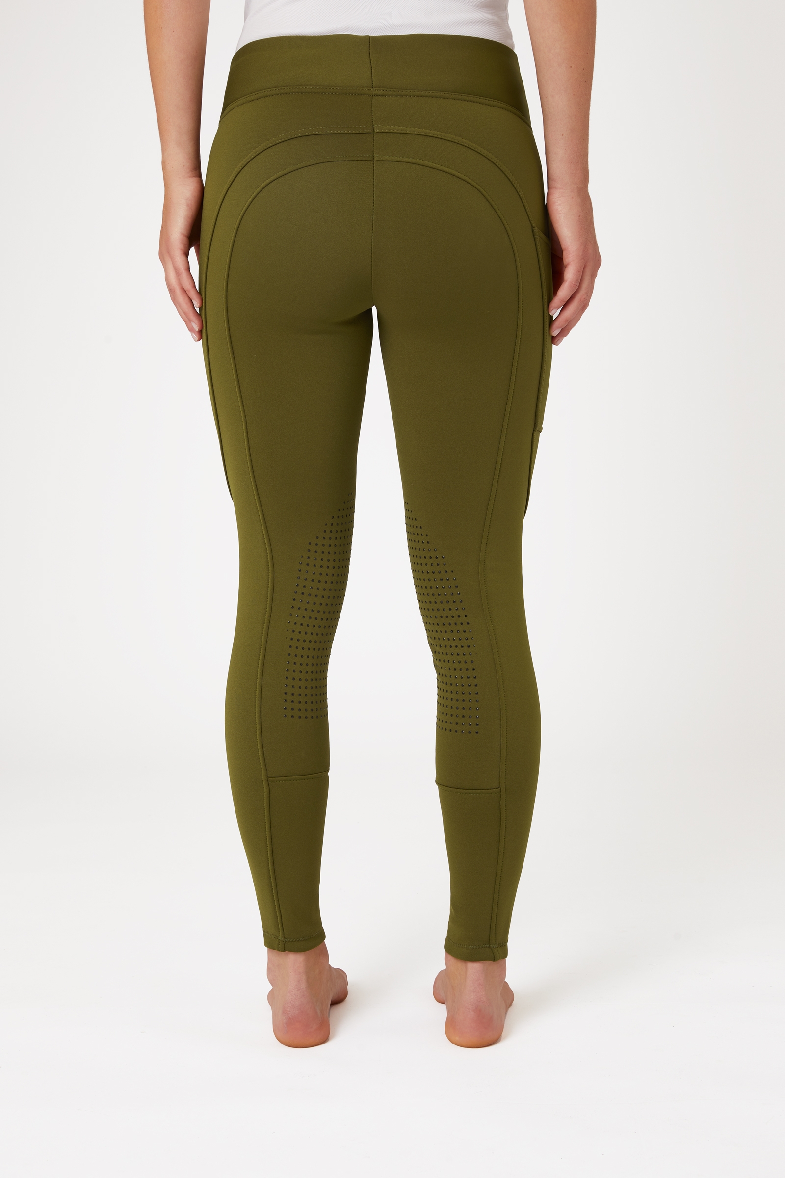 Horze Active vinterridtights med kn&auml;skodd och mobilficka f&ouml;r dam