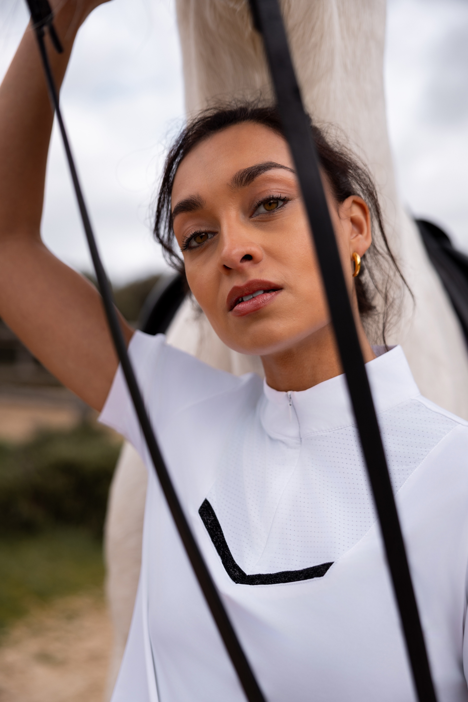 Horze Taylor Glittrande t&auml;vlingsskjorta f&ouml;r kvinnor