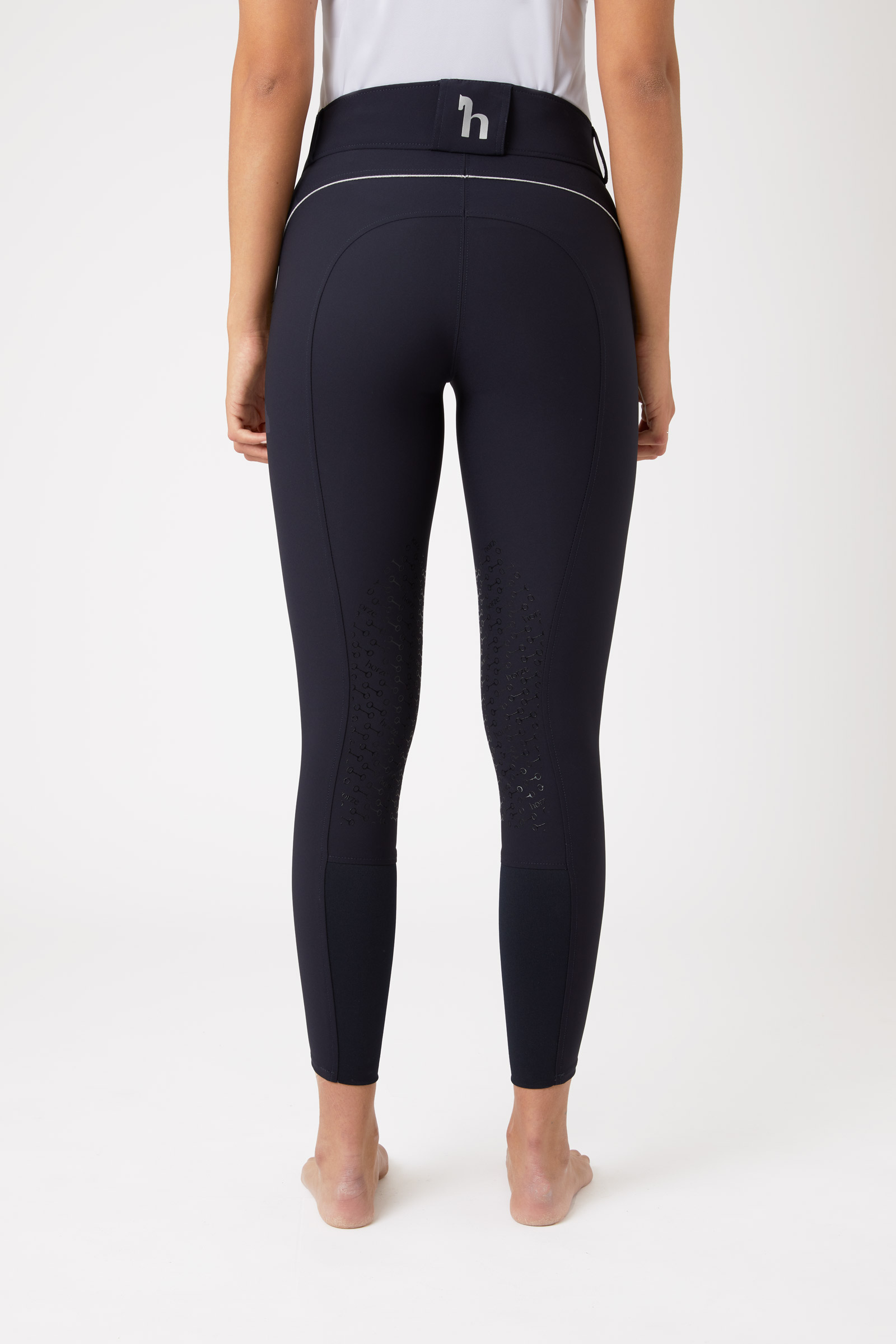 Horze Aubrey ridbyxor med h&ouml;g midja och kn&auml;skodd i silikon f&ouml;r dam