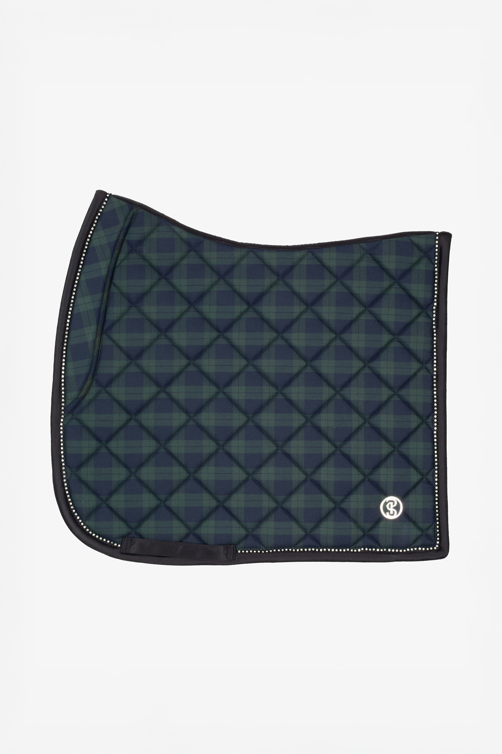 Midnight Green PS of Sweden Checked Dressage Saddle Pad