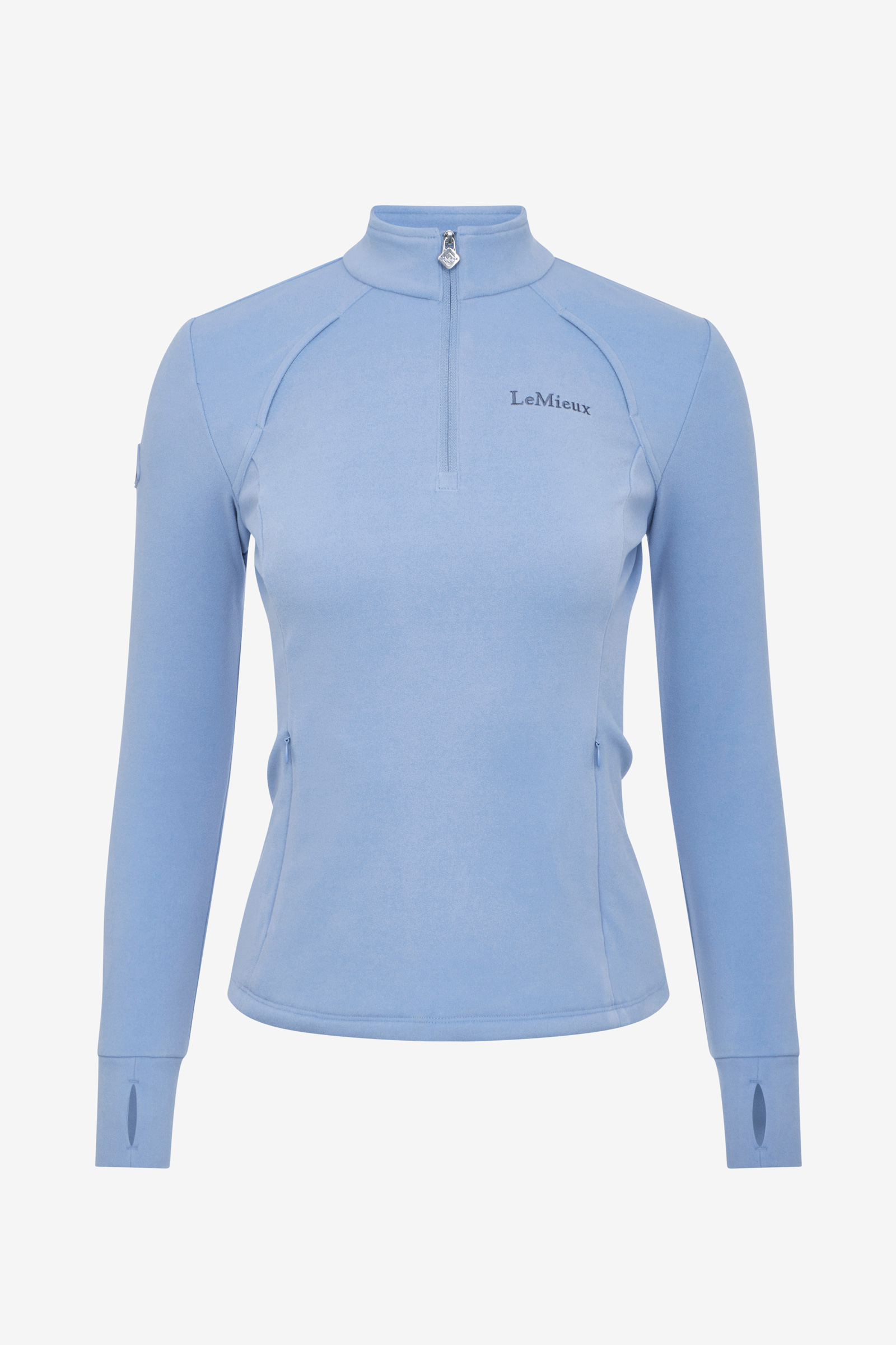 Powder Blue LeMieux Frances dam fleece med kvartdragkedja