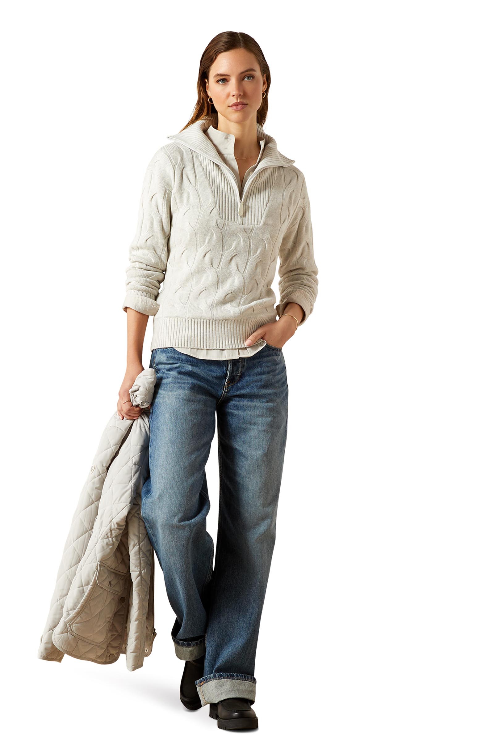 Ariat Alamere Tr&ouml;ja f&ouml;r dam med 1/2 dragkedja