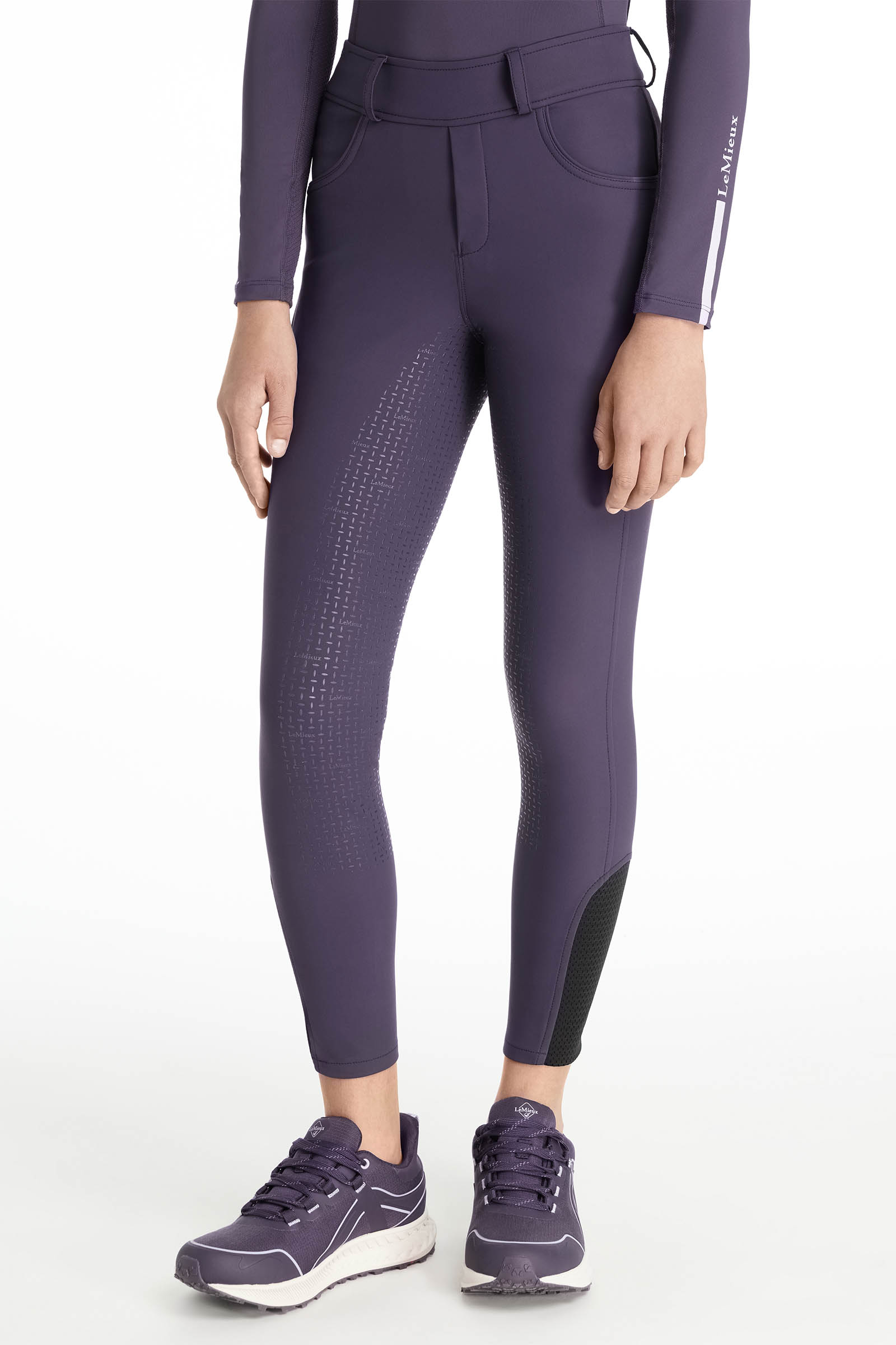 LeMieux Young Rider Ella breggings för barn med borstad insida och helskodd
