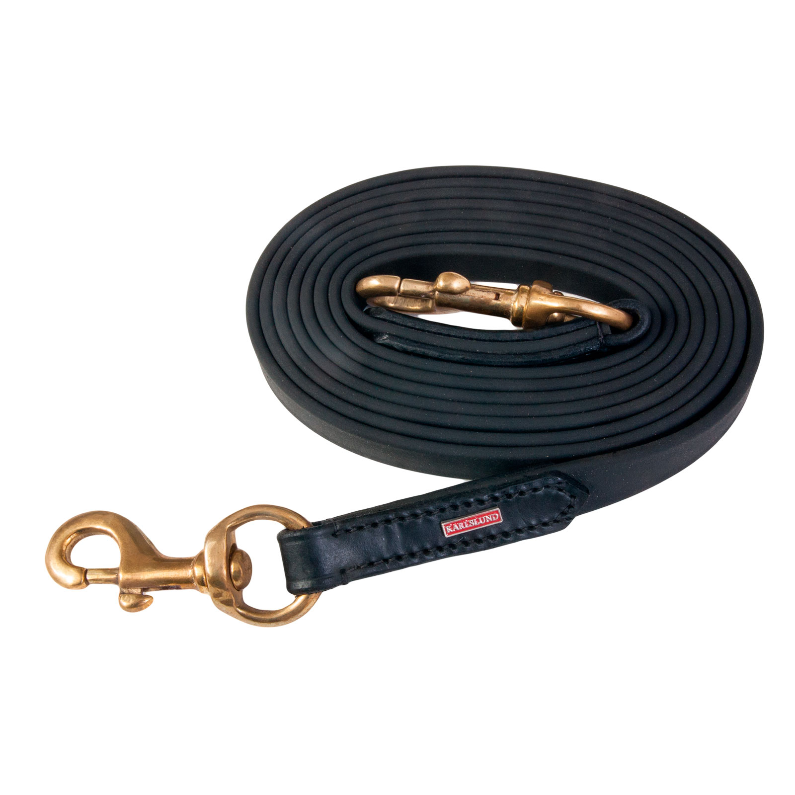 Black/Brass Karlslund BioThane tyglar