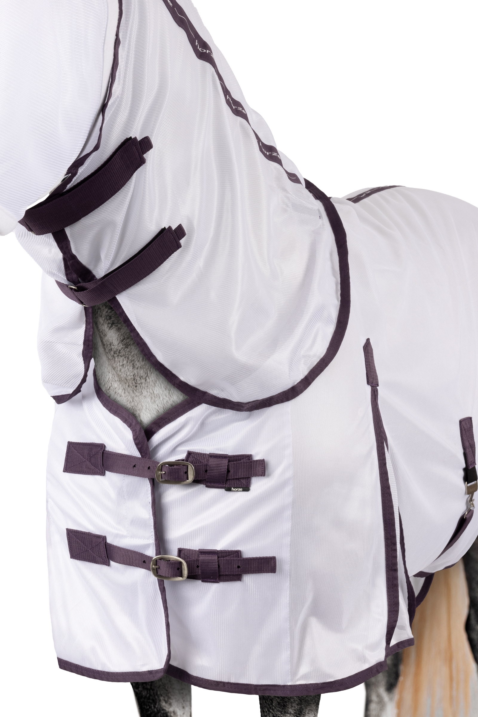 Horze La Paz flugskydds set med täcke, avtagbart halstäcke och huva