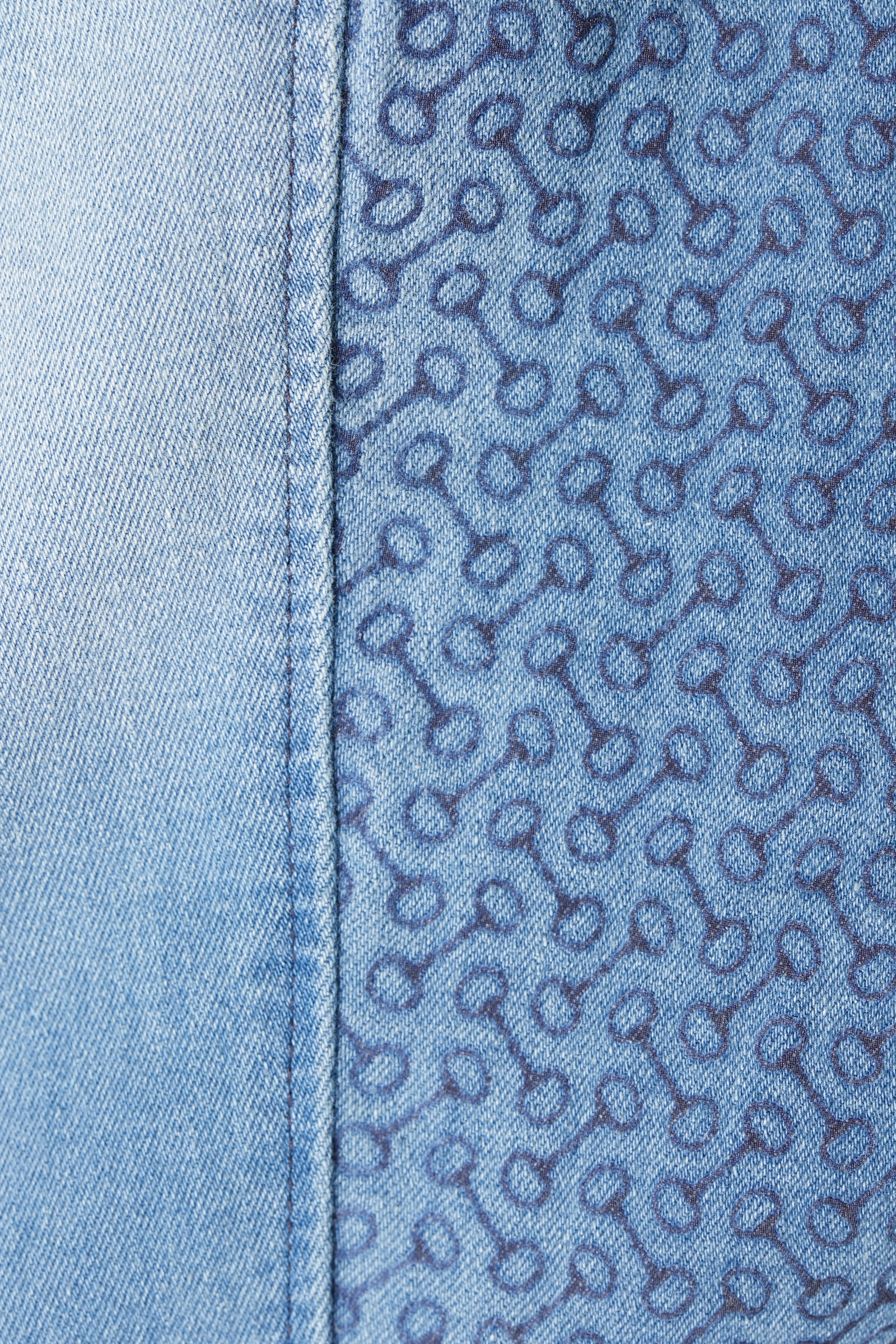 Horze Kaia silikonhelskodda denimridbyor med h&ouml;g midja, dam