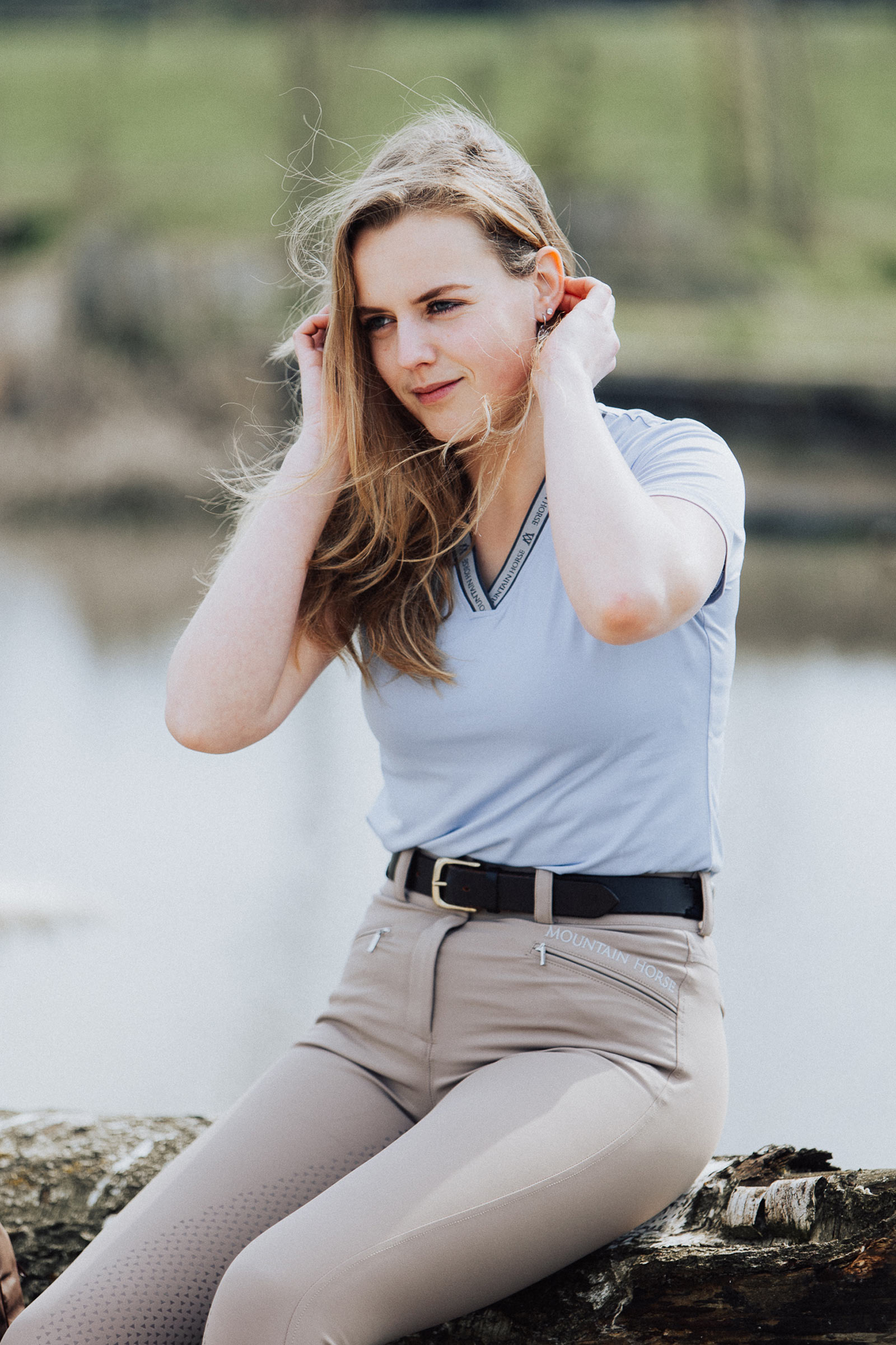 Mountain Horse Diana damridbyxor med kn&auml;skoning