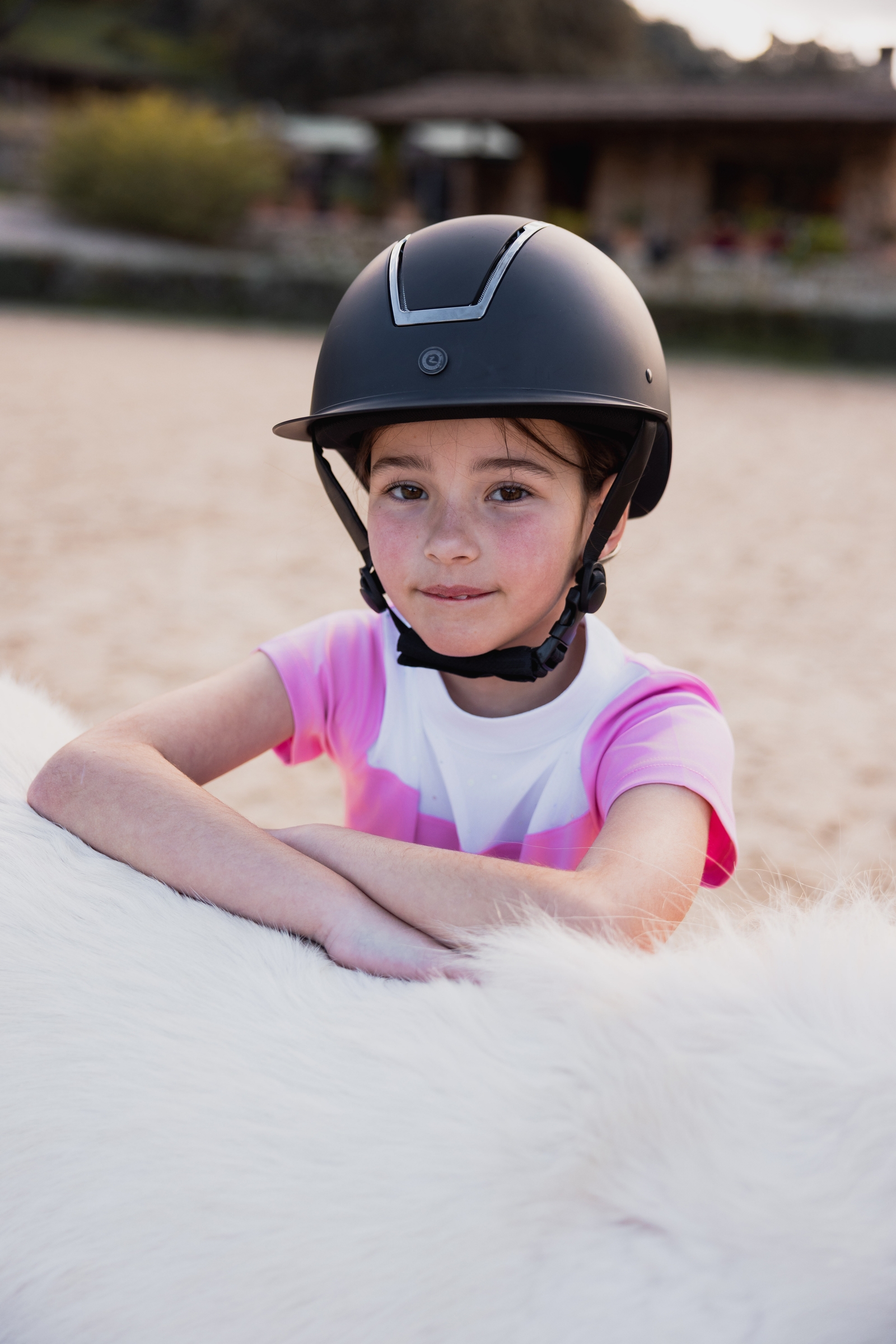 Horze Kaya t&auml;vlingstopp med strassdetaljer barnstorlek