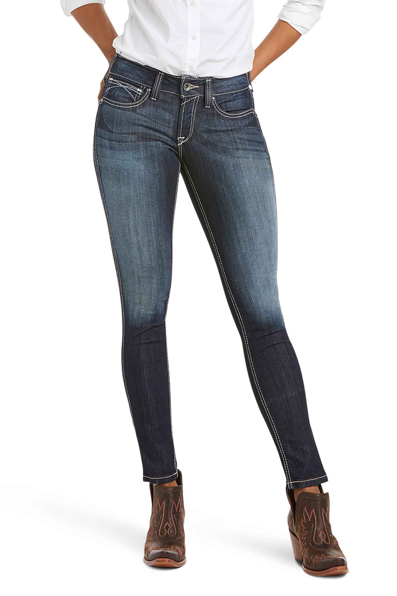 Ariat Ella R.E.A.L dam-stretch skinny jeans med medelhög midja