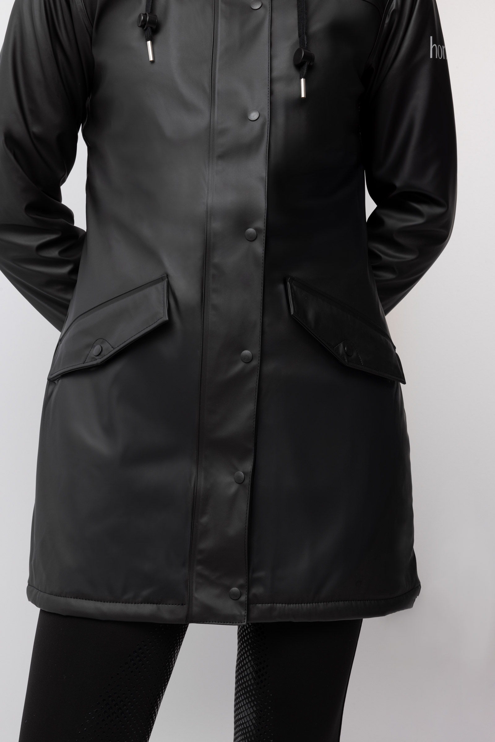 Horze Billie PU-regnjacka med fleece, dam