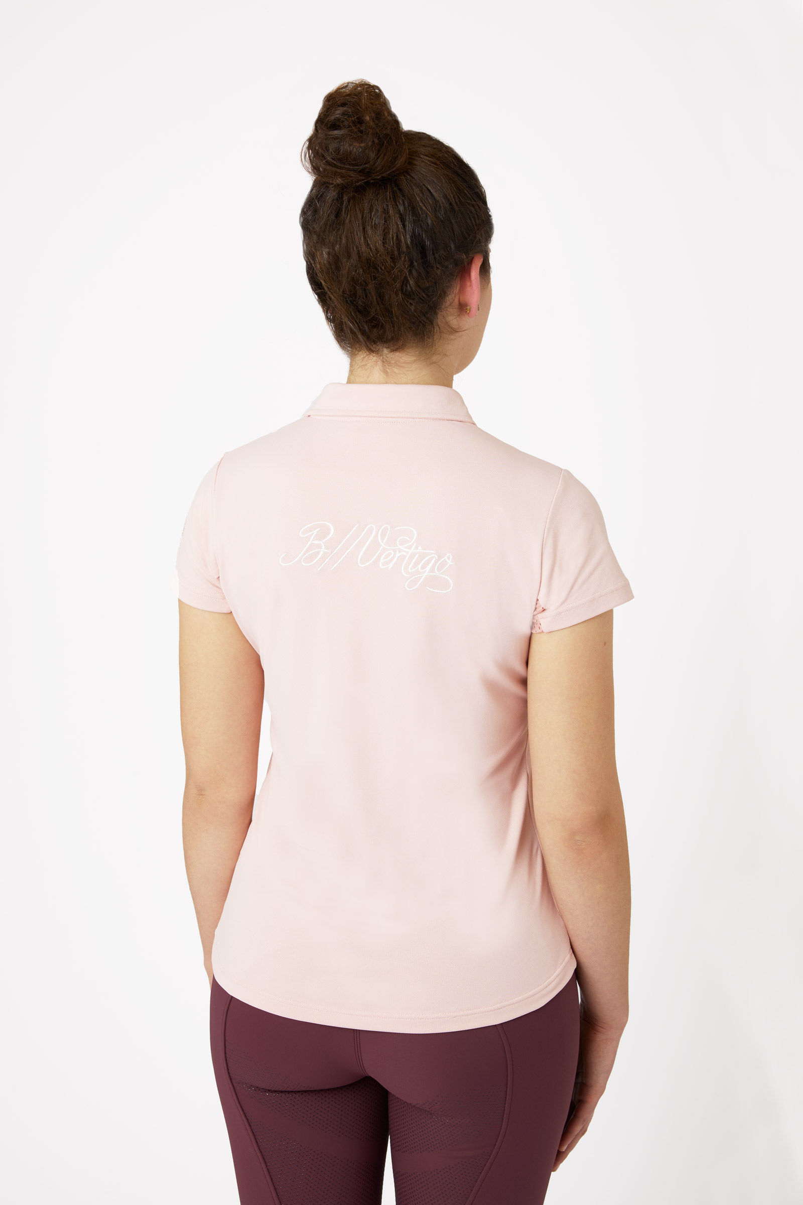 B Vertigo Claudine kort&auml;rmad polo skjorta i pik&eacute;  f&ouml;r dam