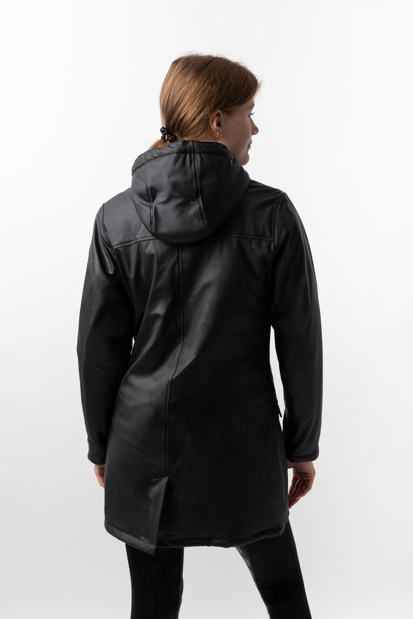Horze Billie PU-regnjacka med fleece, dam
