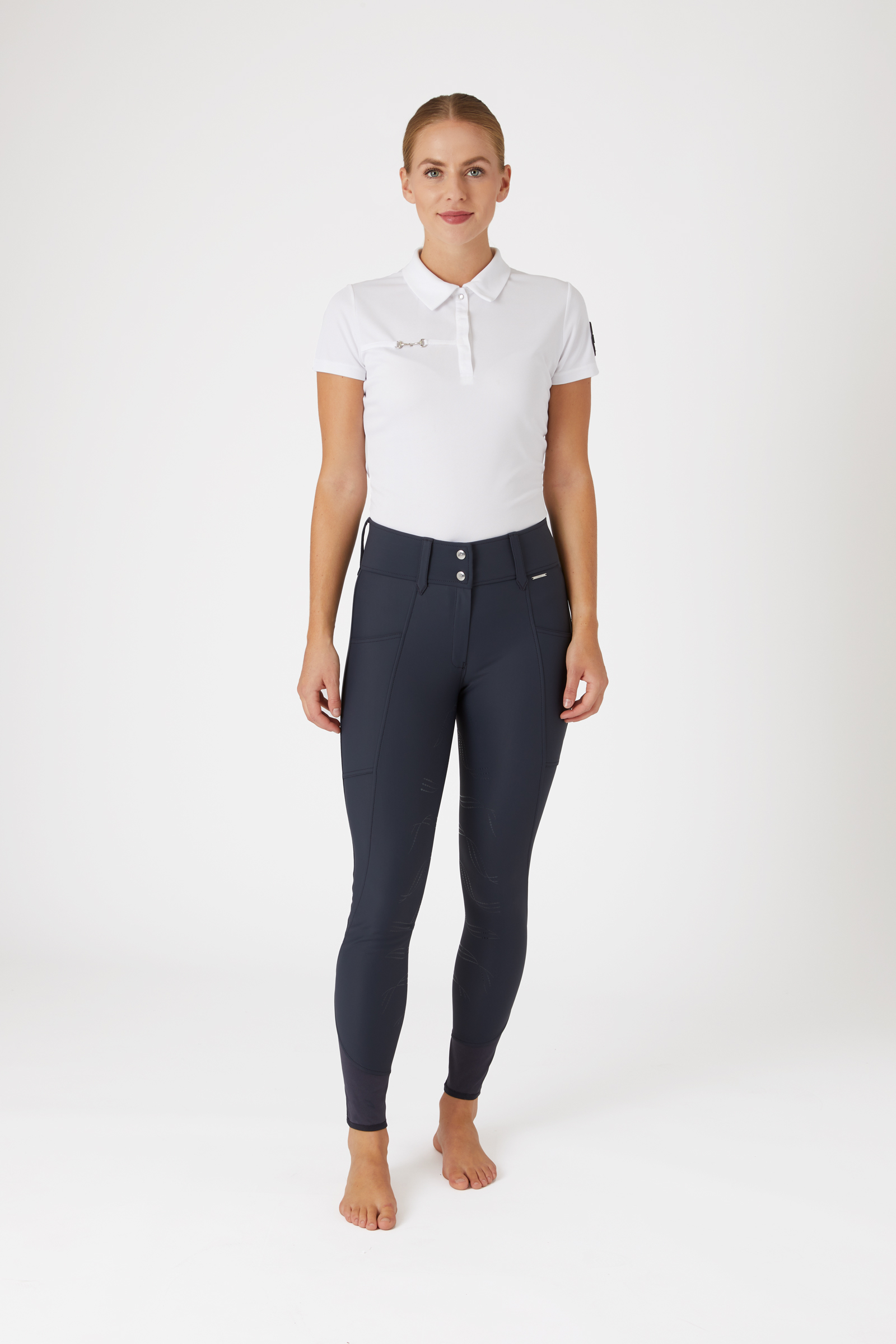 Horze Indira ridbyxor med helskodd och hög midja för dam