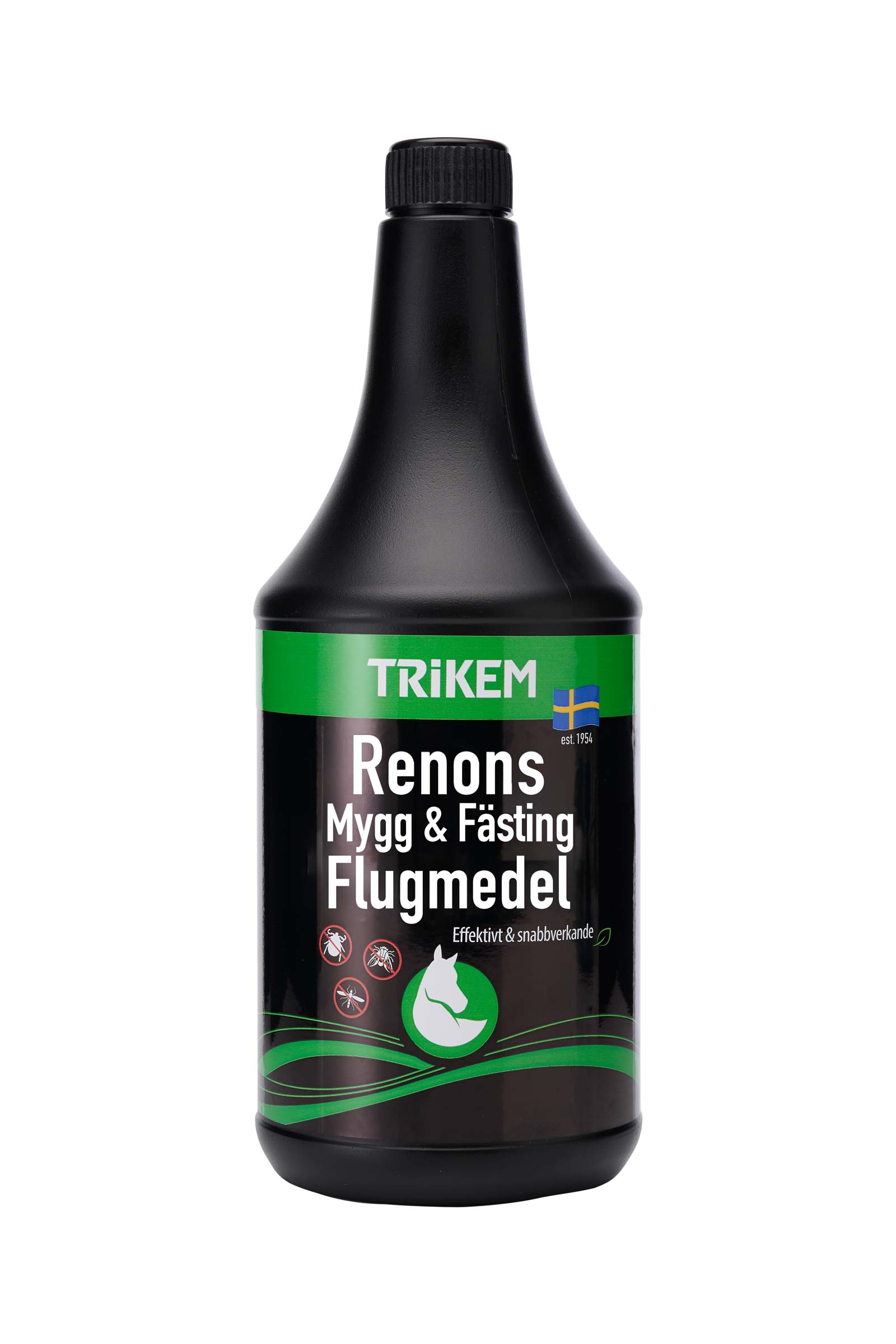 Trikem Renons mygg- & f&auml;stingavvisande spray f&ouml;r h&auml;st, 1 liter