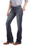 Ariat R.E.A.L. Mid Rise Stretch Entwined Mid-rise stretch bootcut-jeans f&ouml;r dam