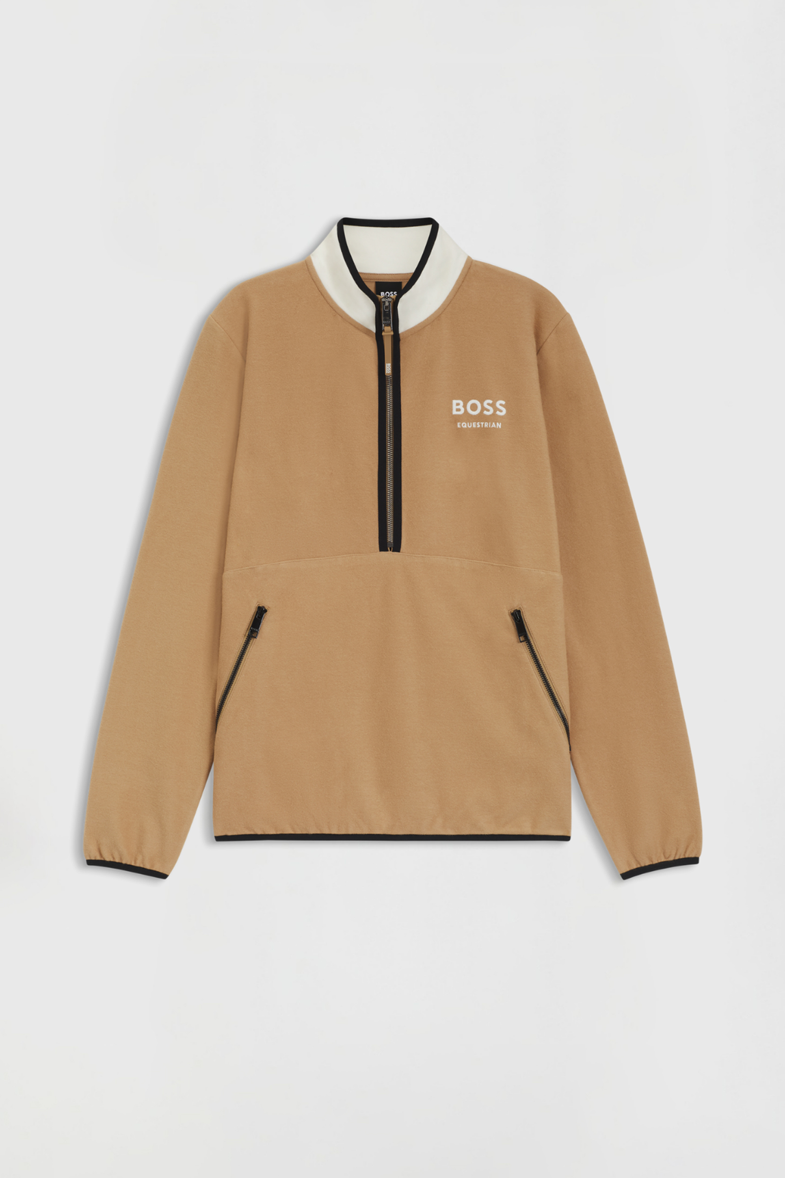 Boss Fedora dam Felpa halvdragkedja