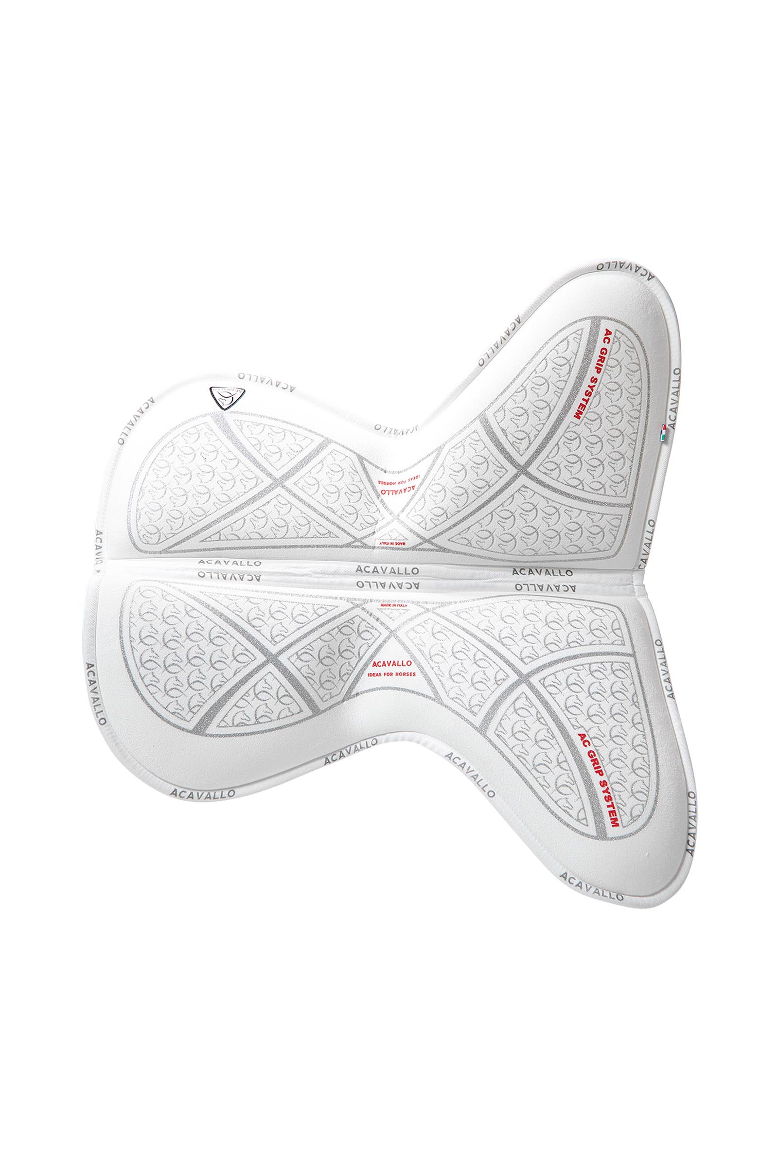 Acavallo klassisk hopppadd Close Contact i memory foam, mocka, silikon-grepp, plan  