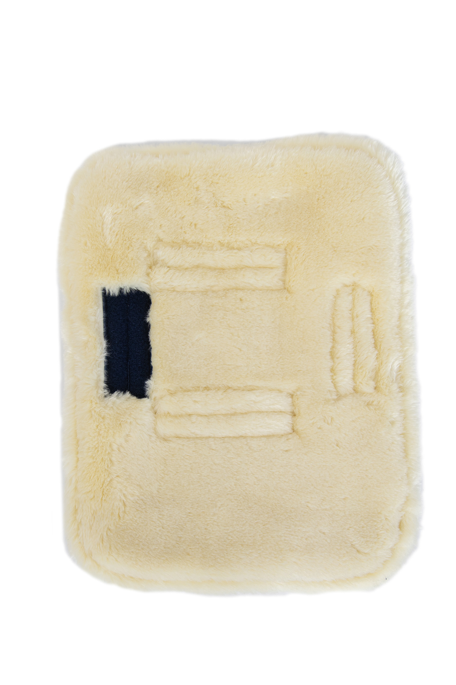 Kentucky hästutrustning Quiltad bröstexpanderare med fårskinn 2 spännen