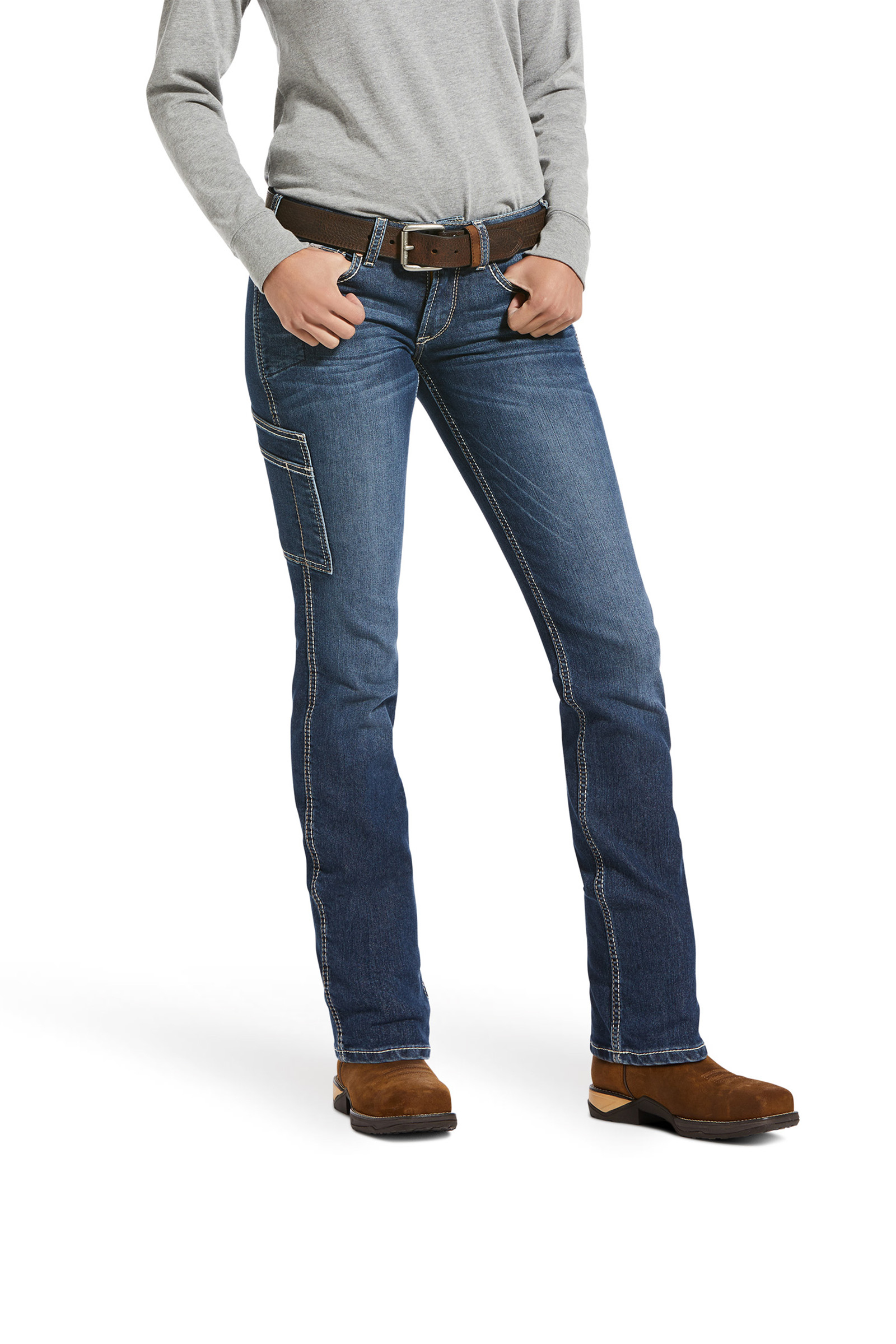 Ariat Rebar Dam Durastretch Riveter jeans med raka ben