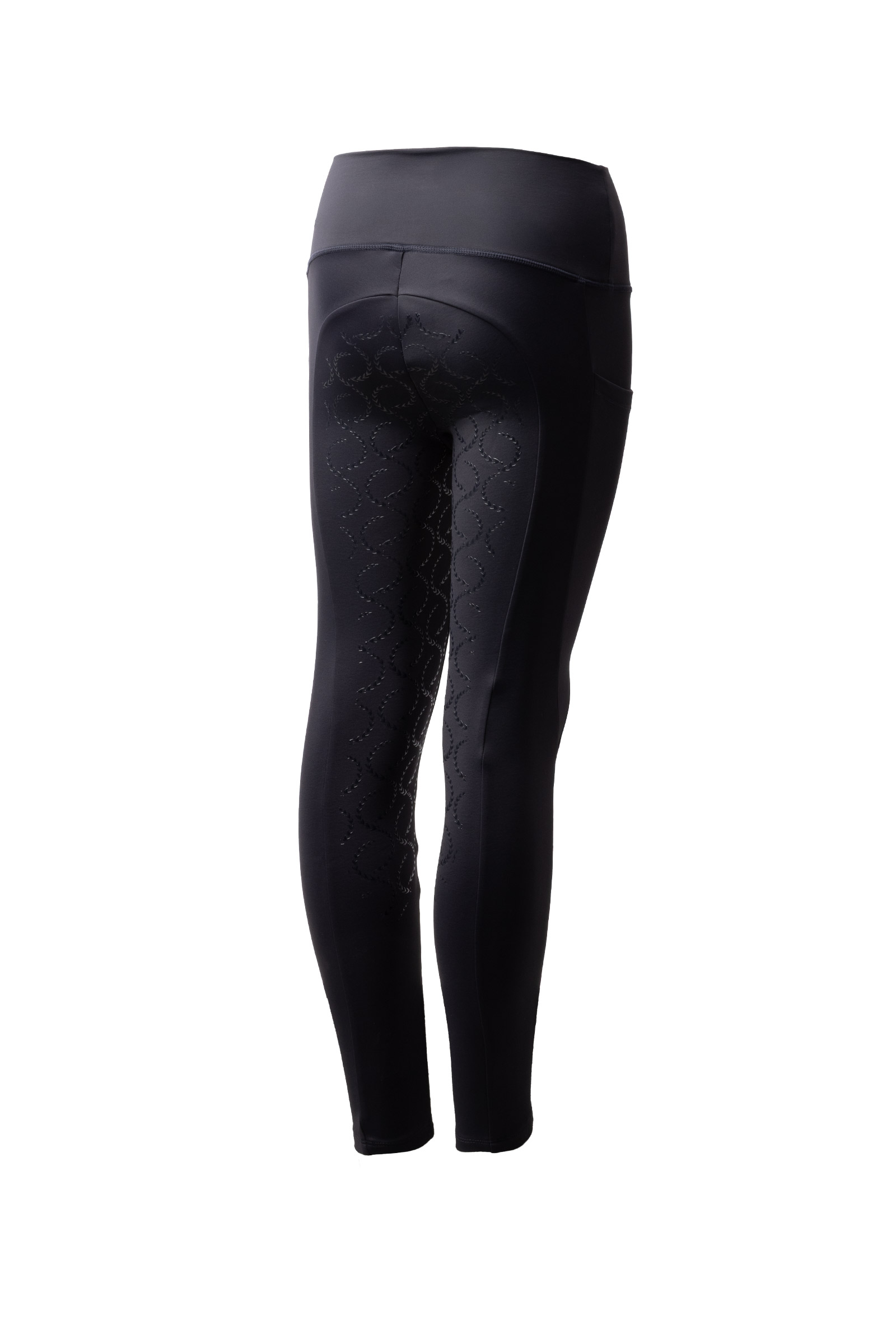 Dark Navy Horze Gillian Barn thermo fullgrip ridtights