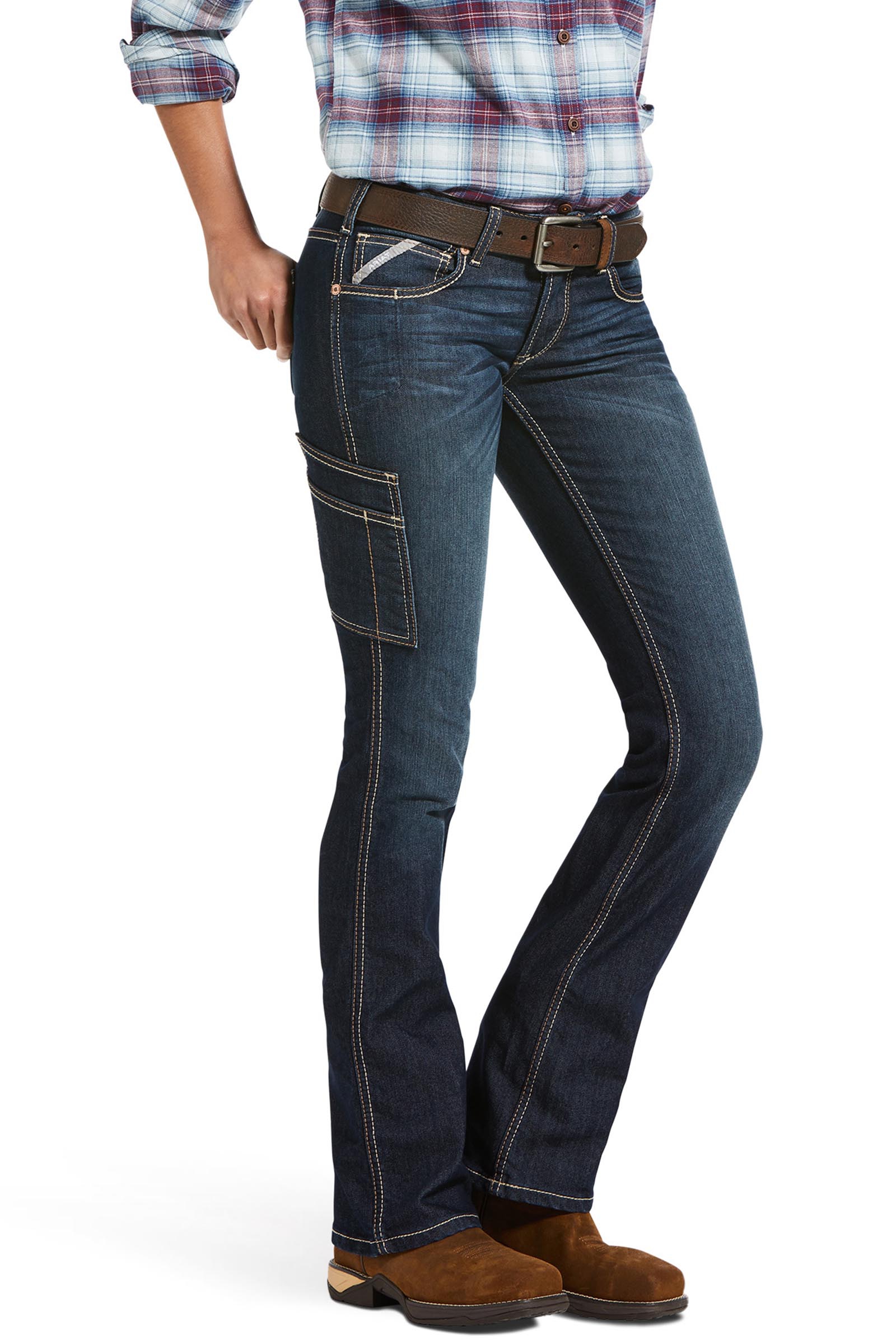 Ariat Vaqueros bootcut Rebar MR DuraStretch Riveter para mujer  