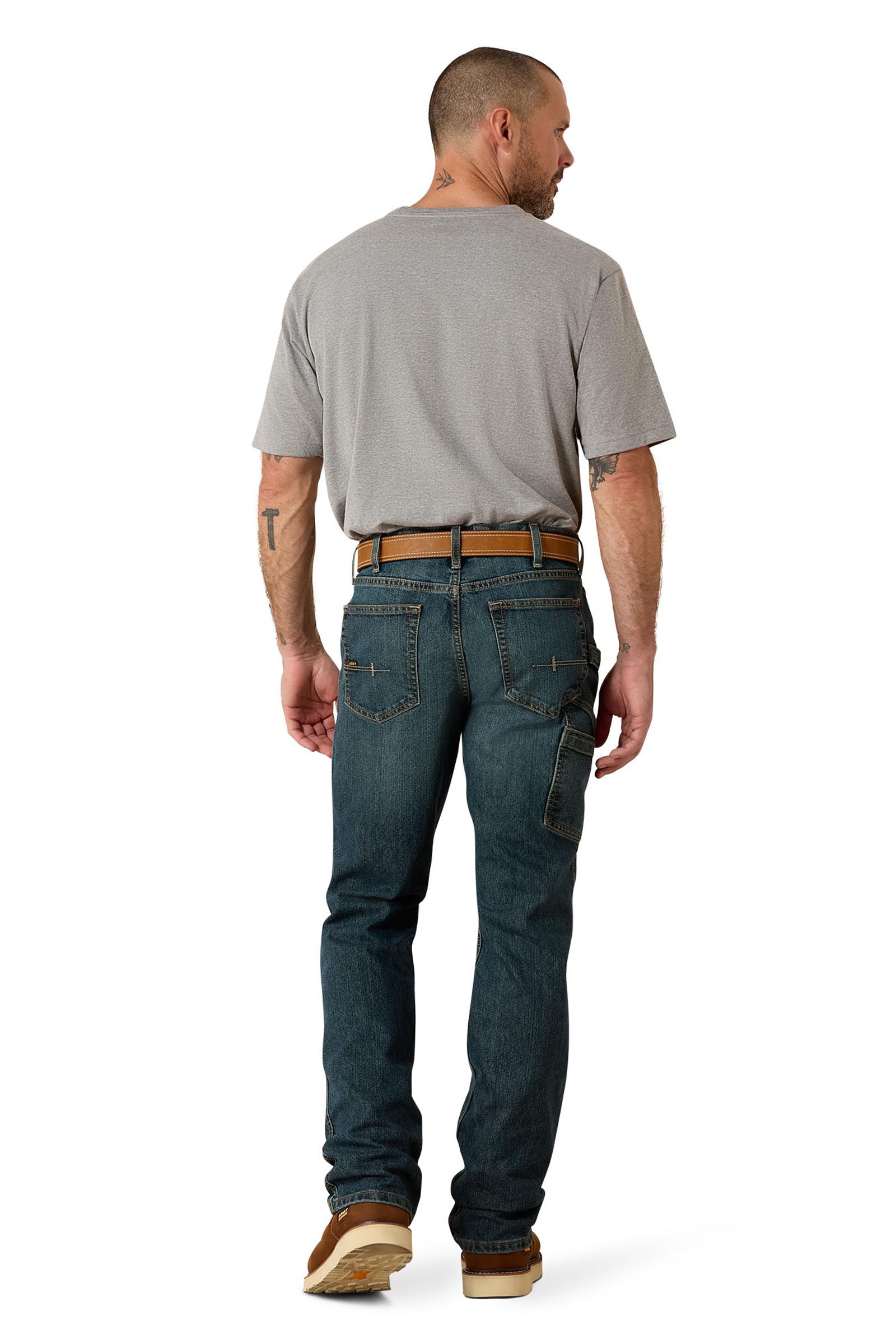Ariat Rebar M7 Slim DuraStretch Workhorse Workhorse arbetsjeans f&ouml;r herr med raka ben
