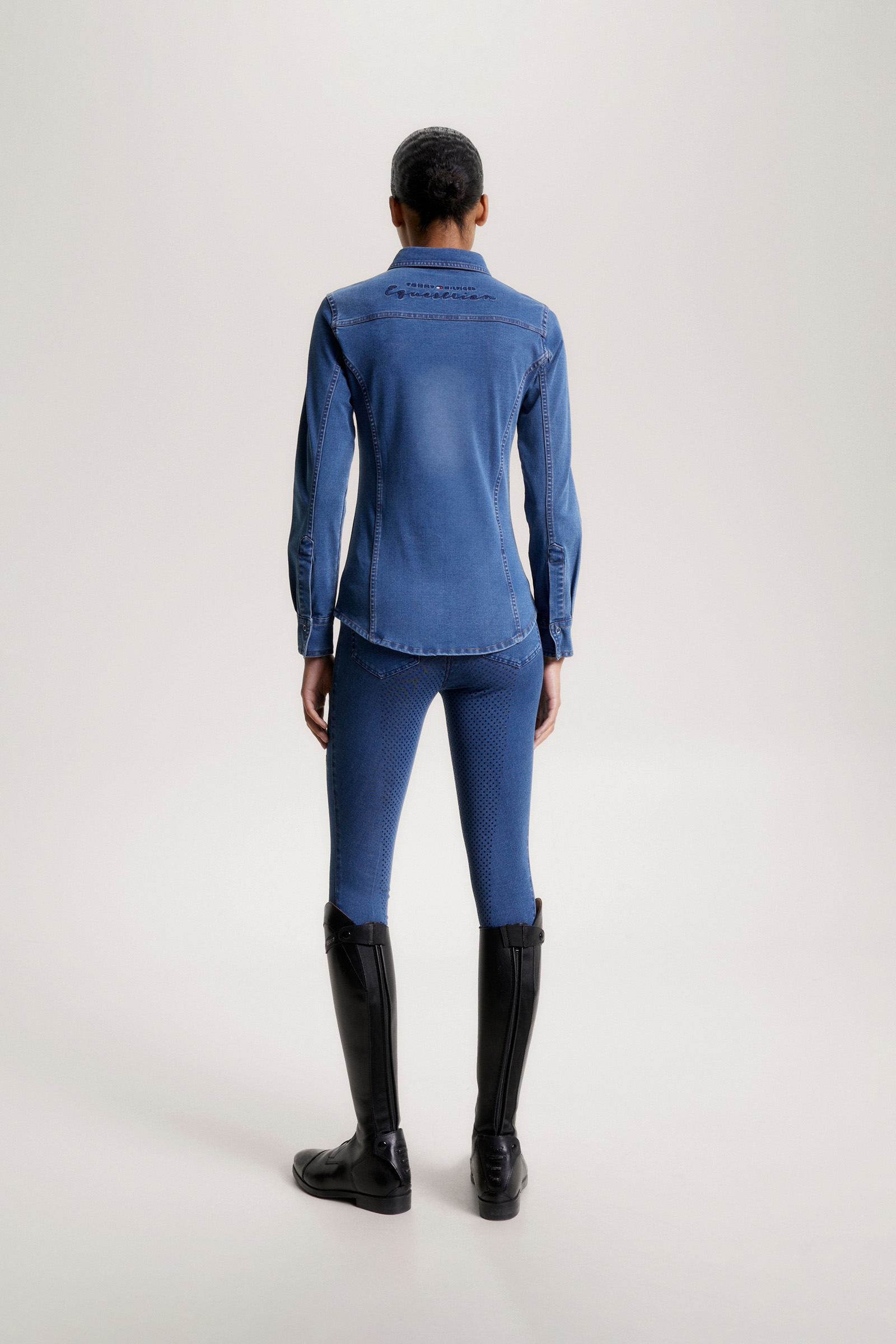 Tommy Hilfiger Equestrian Woodside Stretch Denim skjorta