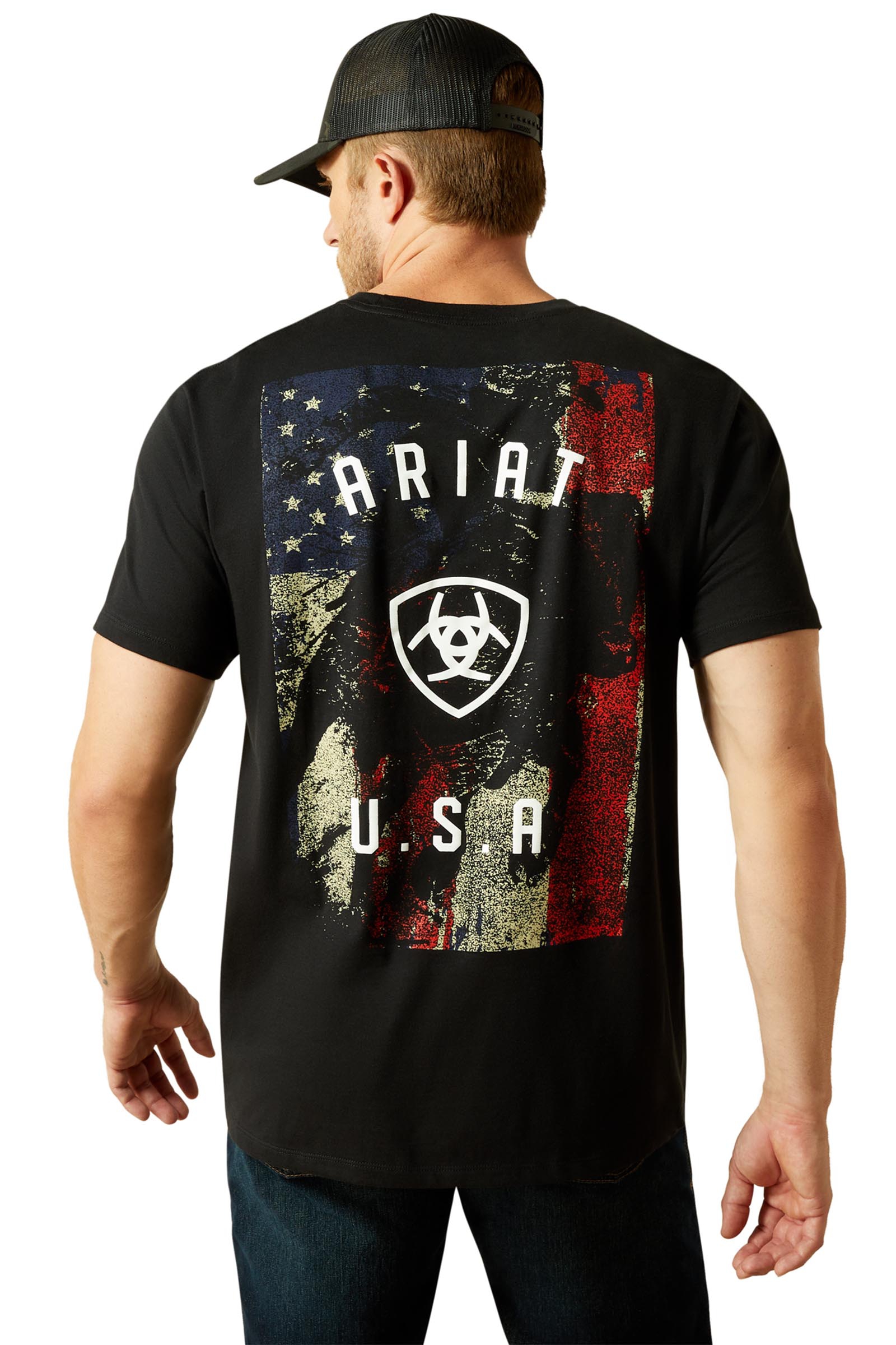 Ariat Faded Bull herr t-shirt