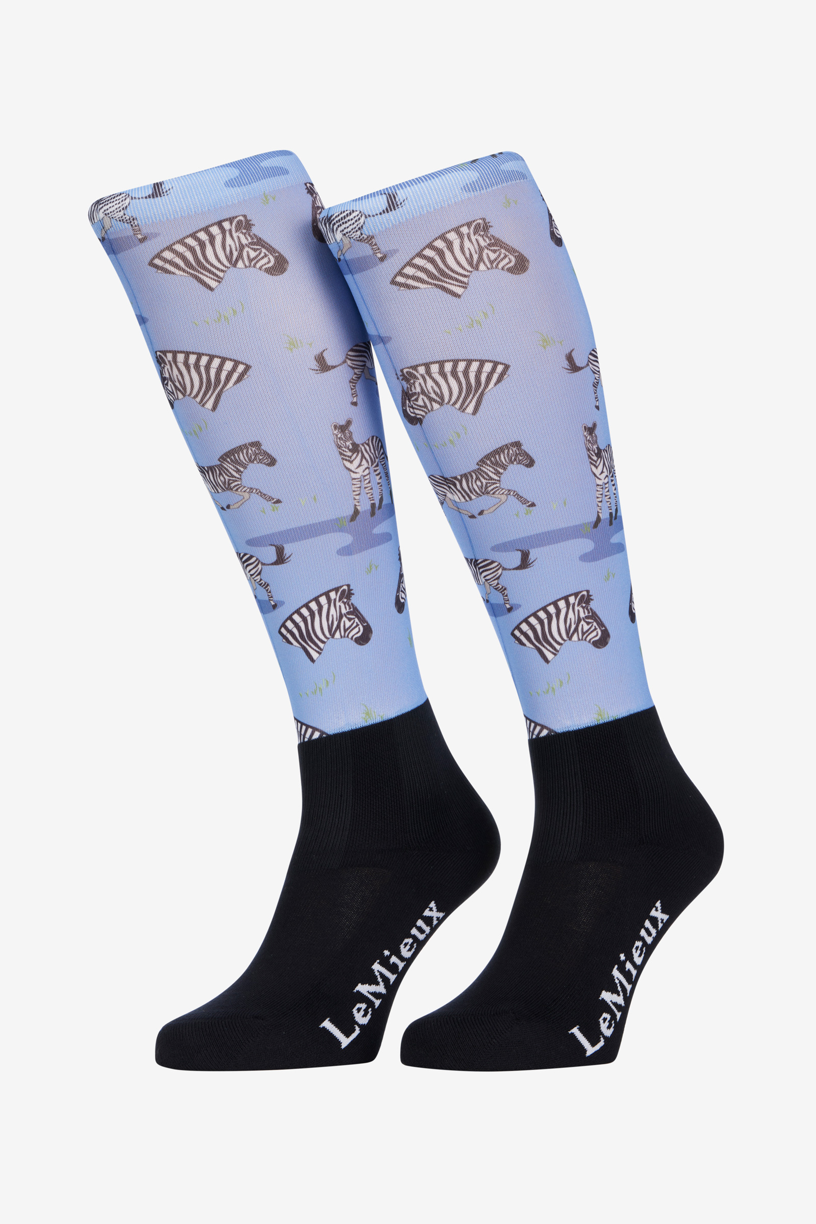 Zebra LeMieux Footsie strumpor