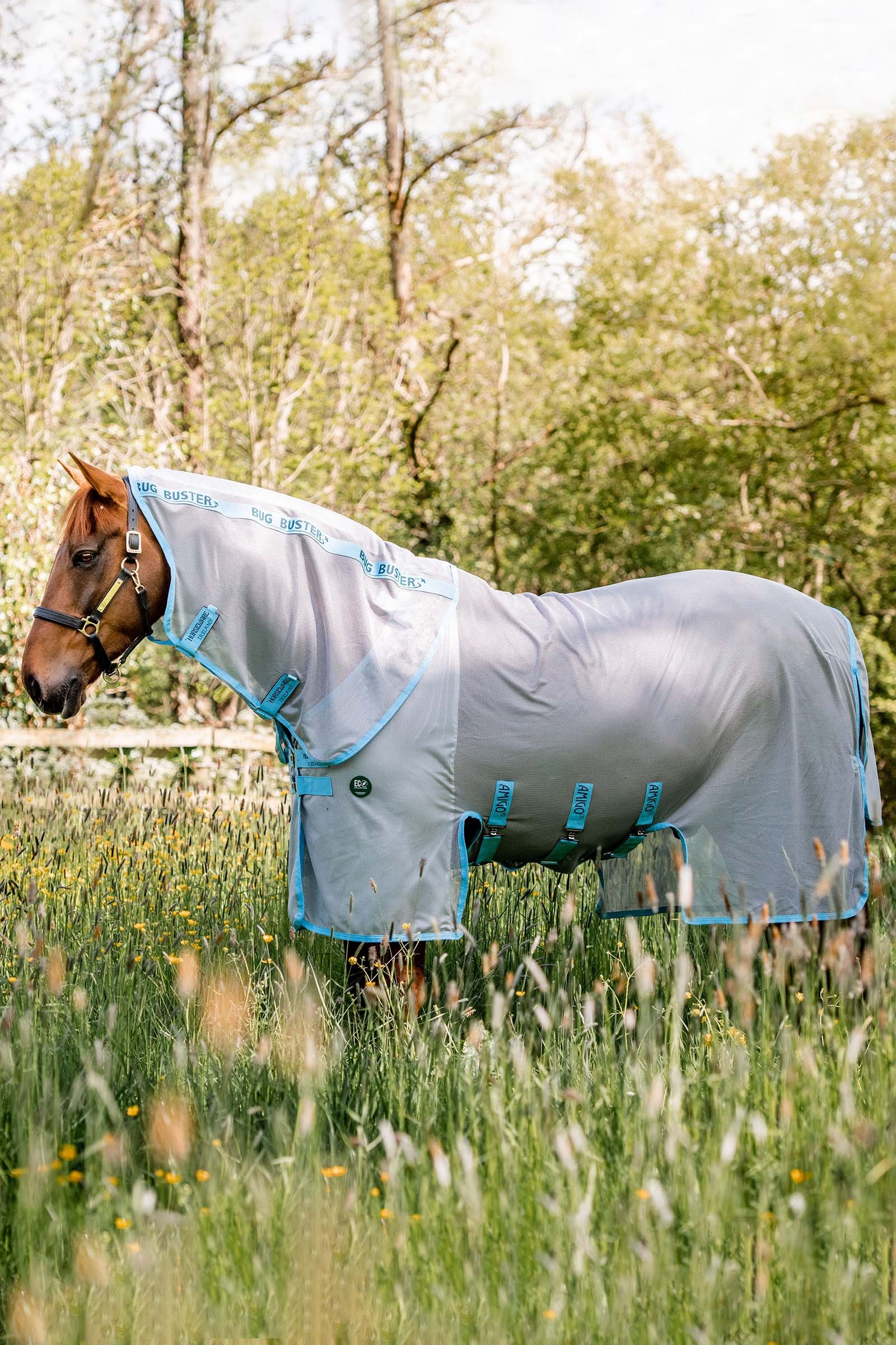 Horseware Amigo AmEco Bug Buster flugtäcke med avtagbar halsdel