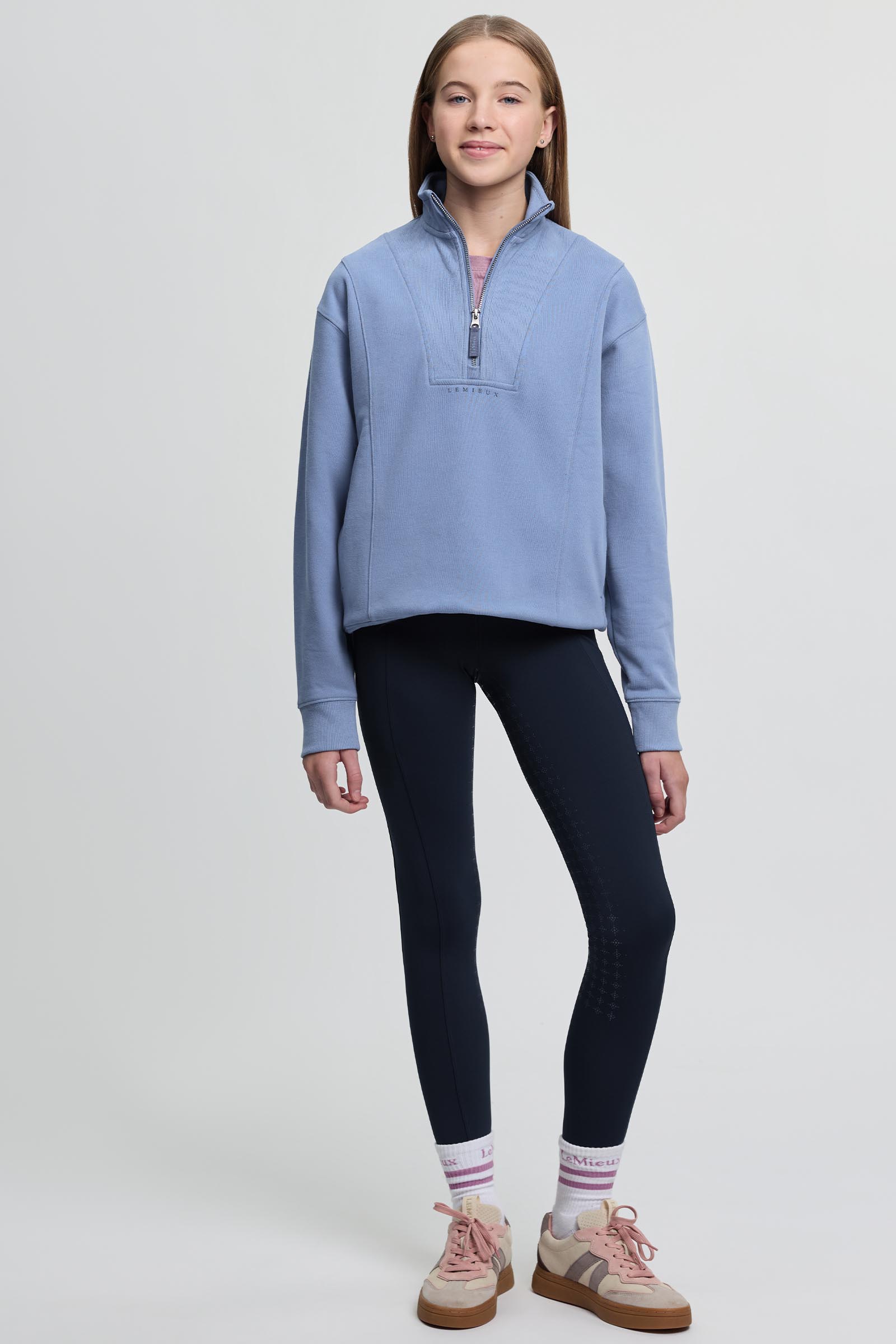 LeMieux Young Rider Vianne barn quarter zip tr&ouml;ja