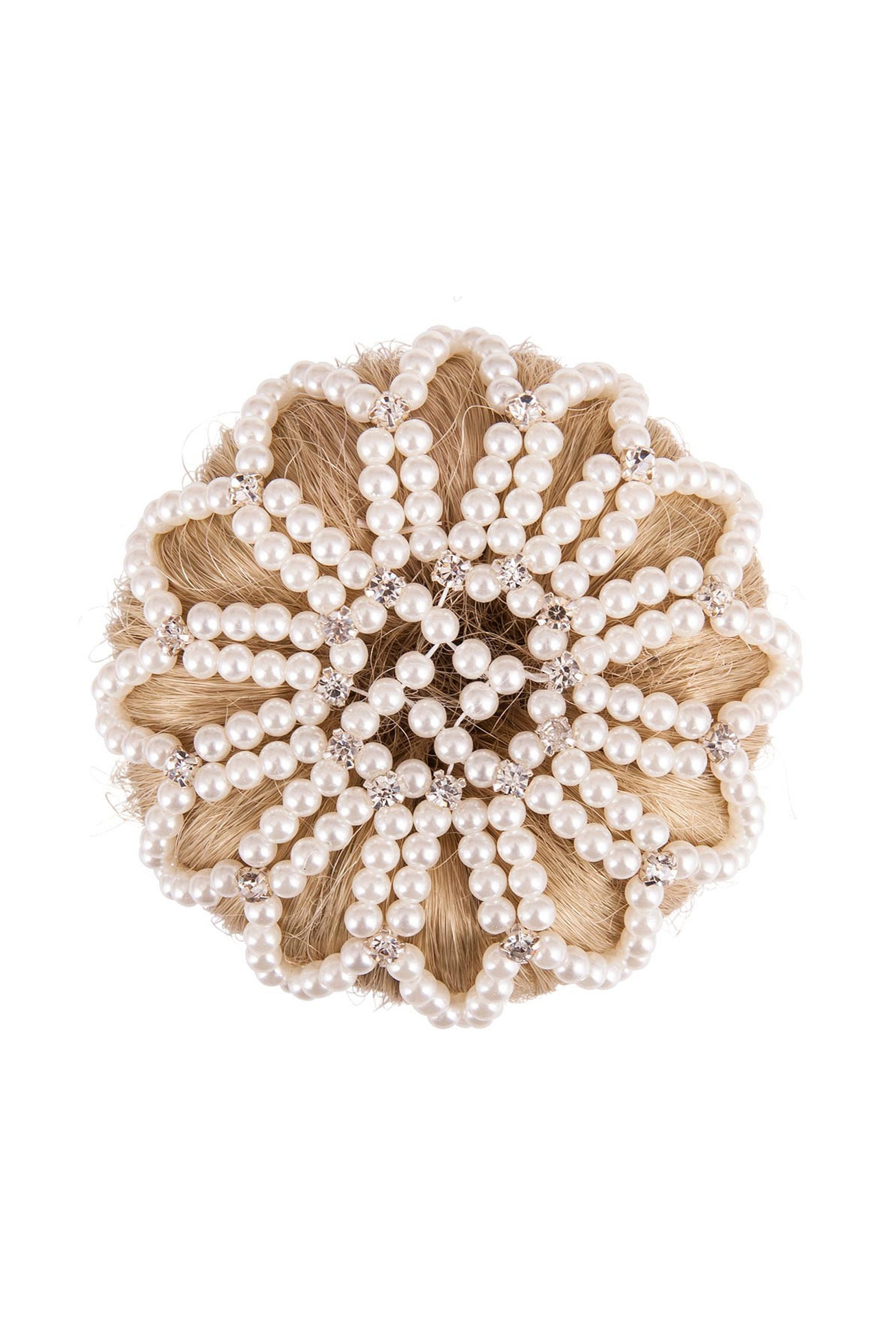 WH/AB BR hårnät för knut Pearl Diamond