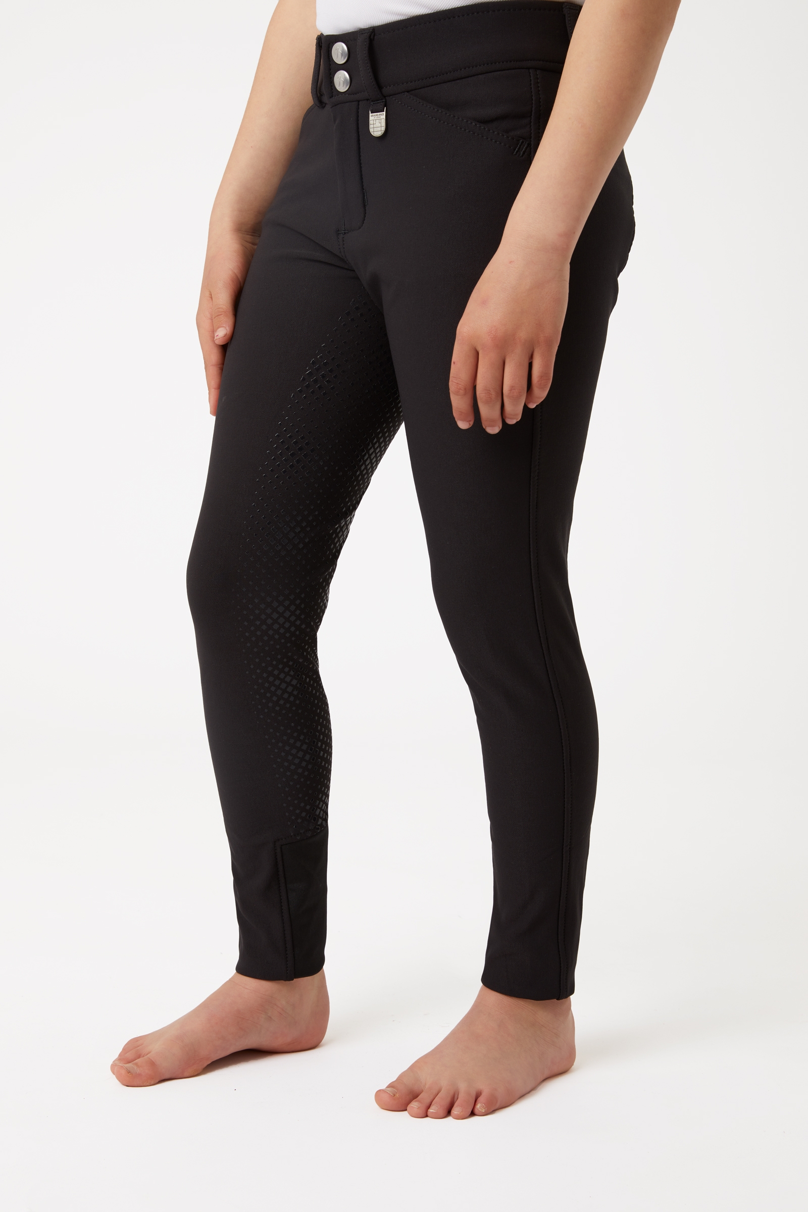 Horze Grand Prix ridbyxor f&ouml;r barn med silikon-helskodd