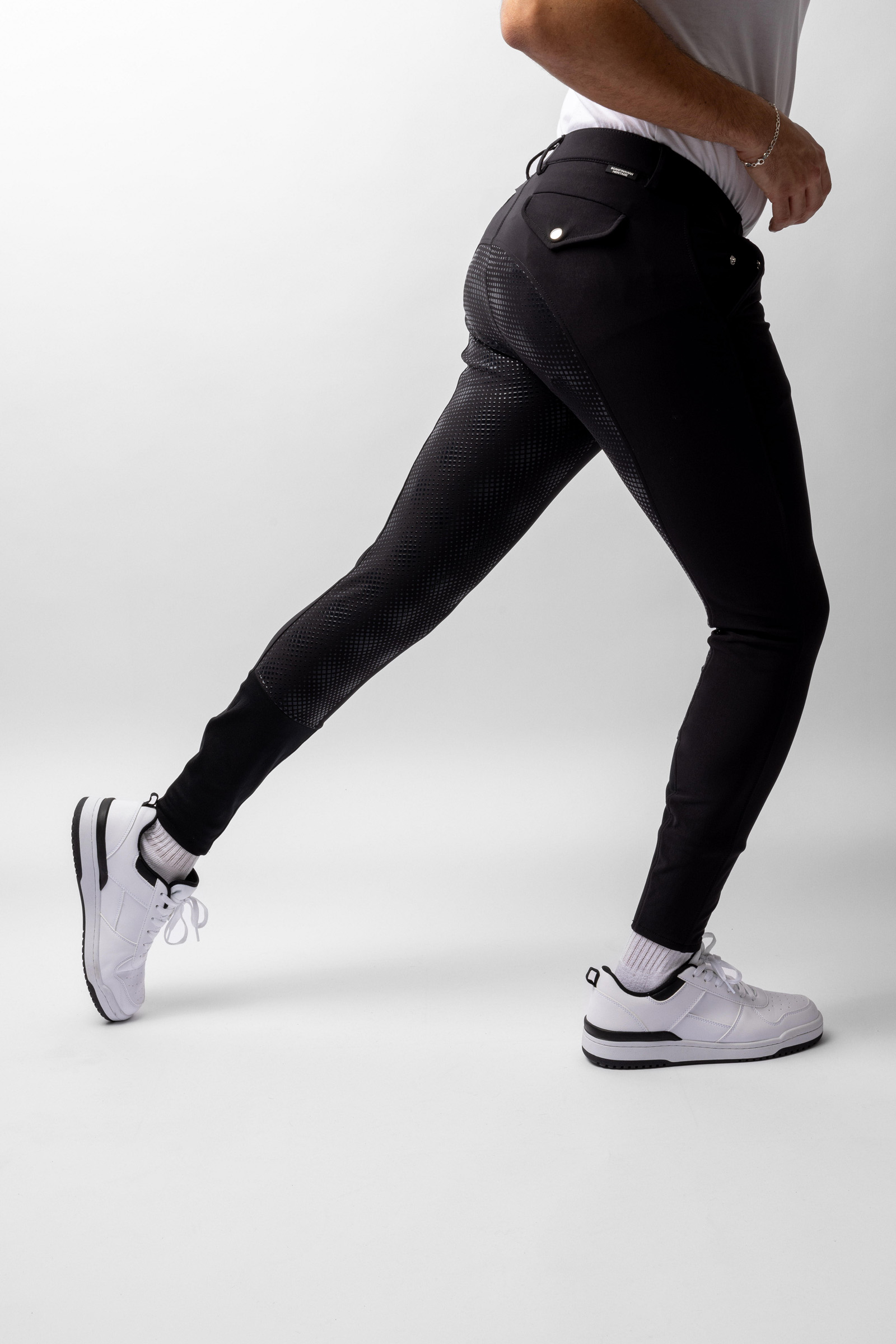 Horze Grand Prix ridbyxor f&ouml;r herr med silikon-helskodd