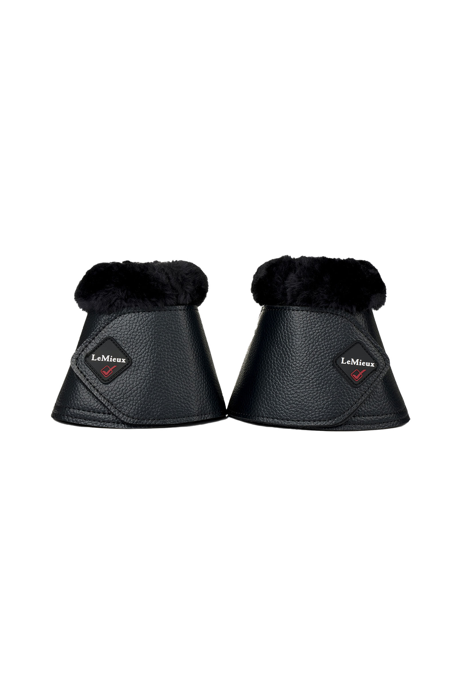 Black/Black LeMieux Fleece WrapAround boots