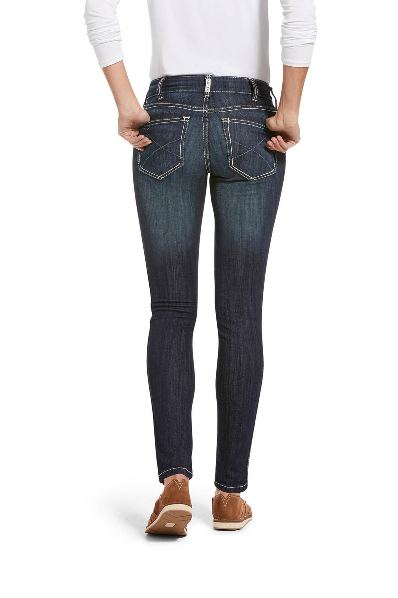 Ariat Ella R.E.A.L. Outseam dam skinny jeans med medelh&ouml;g midja