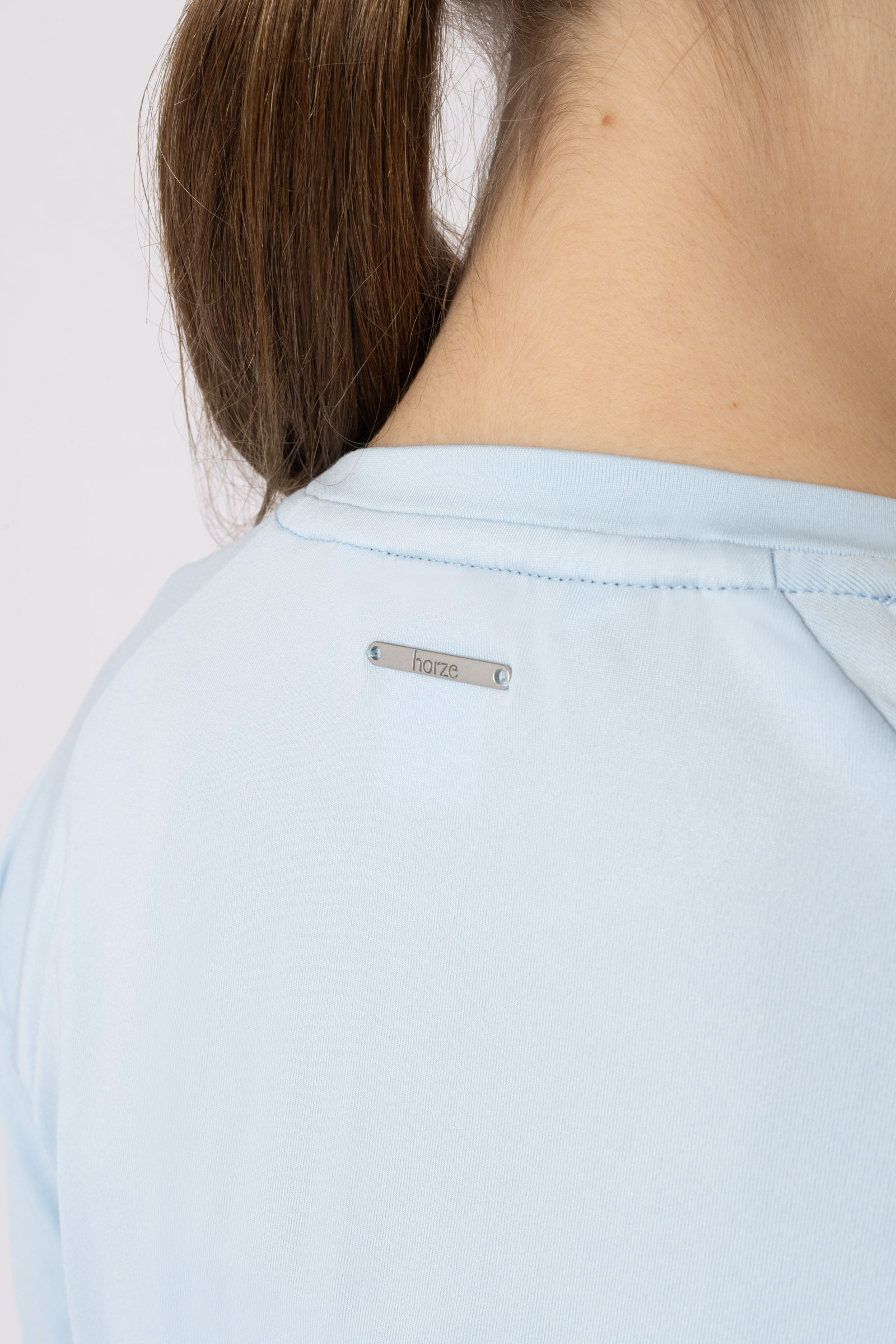 Horze Flora funktionell l&aring;ng&auml;rmad topp i barnstorlek